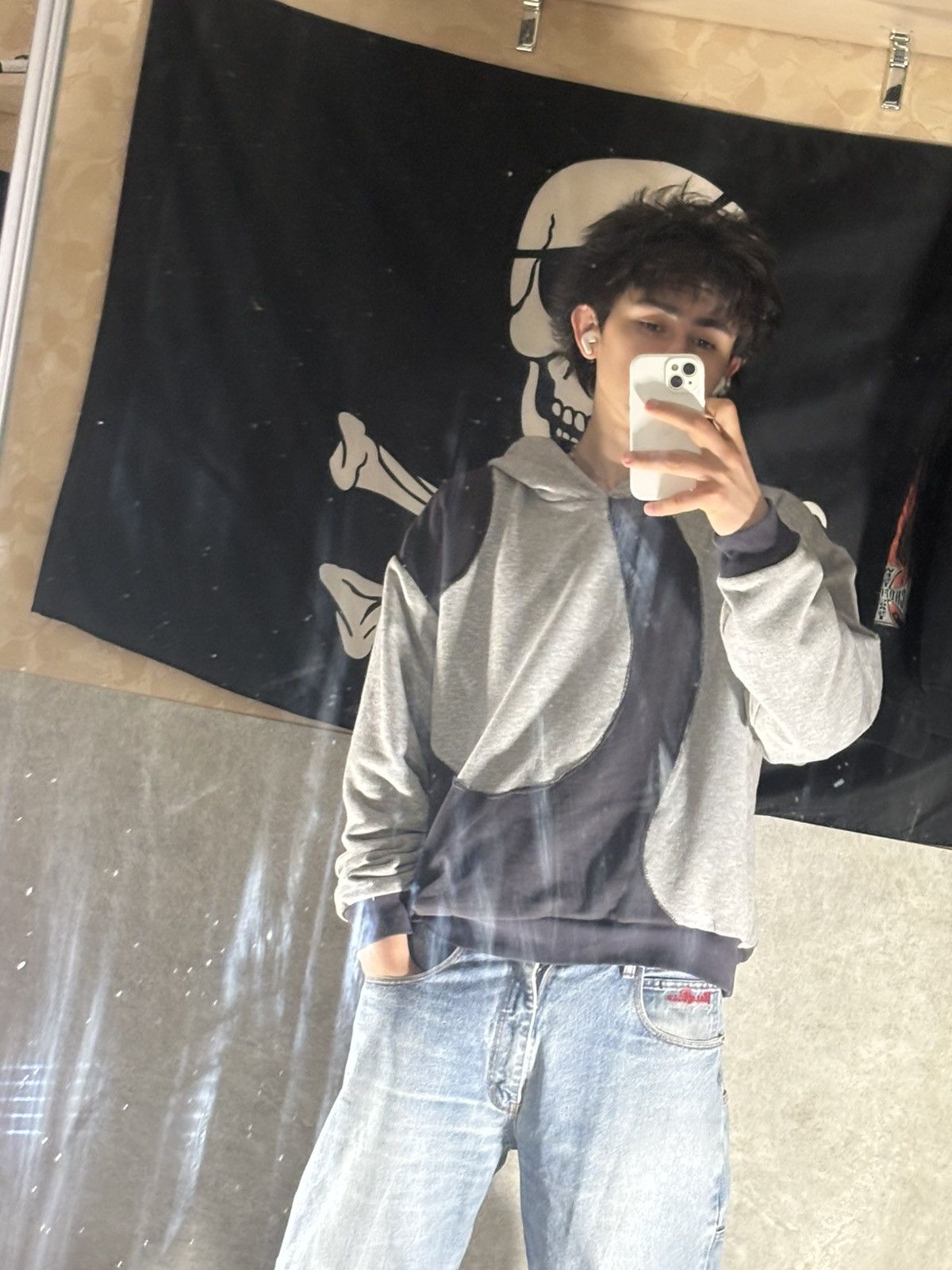 If Six Was Nine A COLD WALL type Avantgarde Curved Hoodie Fit Yeezy Gap Size US L / EU 52-54 / 3 - 2 Thumbnail