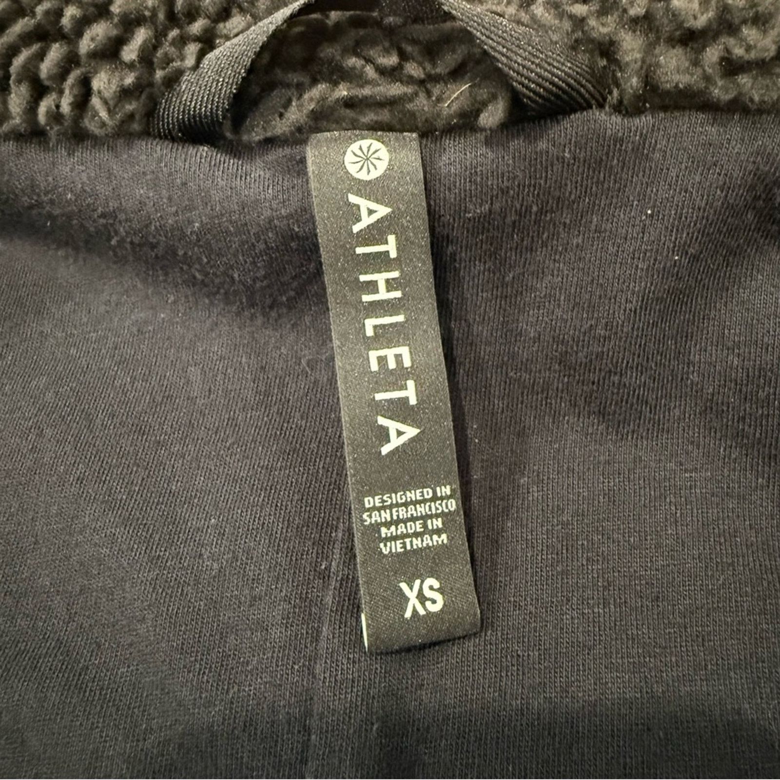 Athleta Athleta Willow Fleece Sherpa Bomber Jacket Women’s XS Black Size XS / US 0-2 / IT 36-38 - 10 Thumbnail