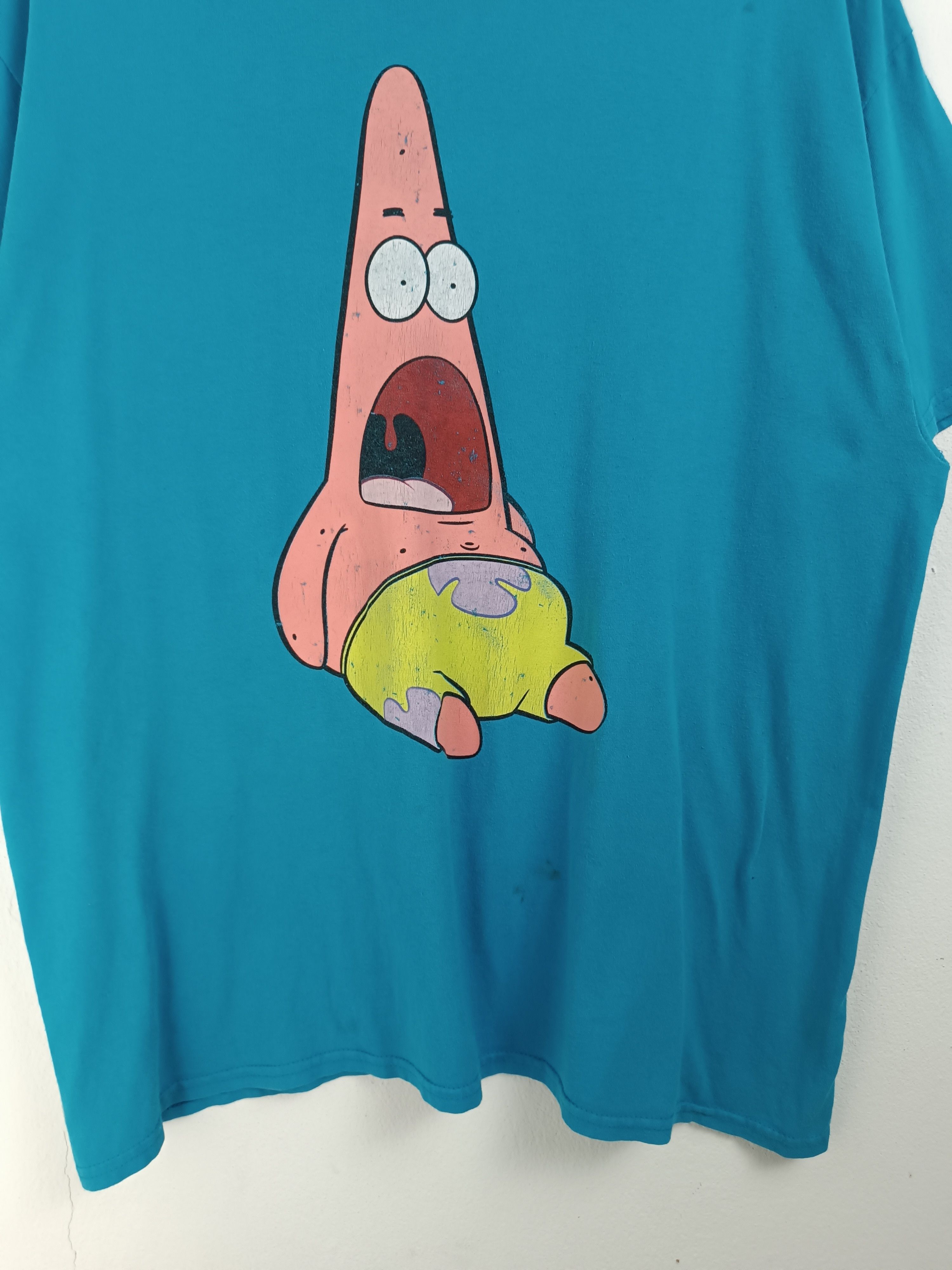 Cartoon Network VINTAGE SPONGEBOB SQUAREPANTS PATRICK STARFISH T FUNNY HUMOR Size US XL / EU 56 / 4 - 5 Thumbnail