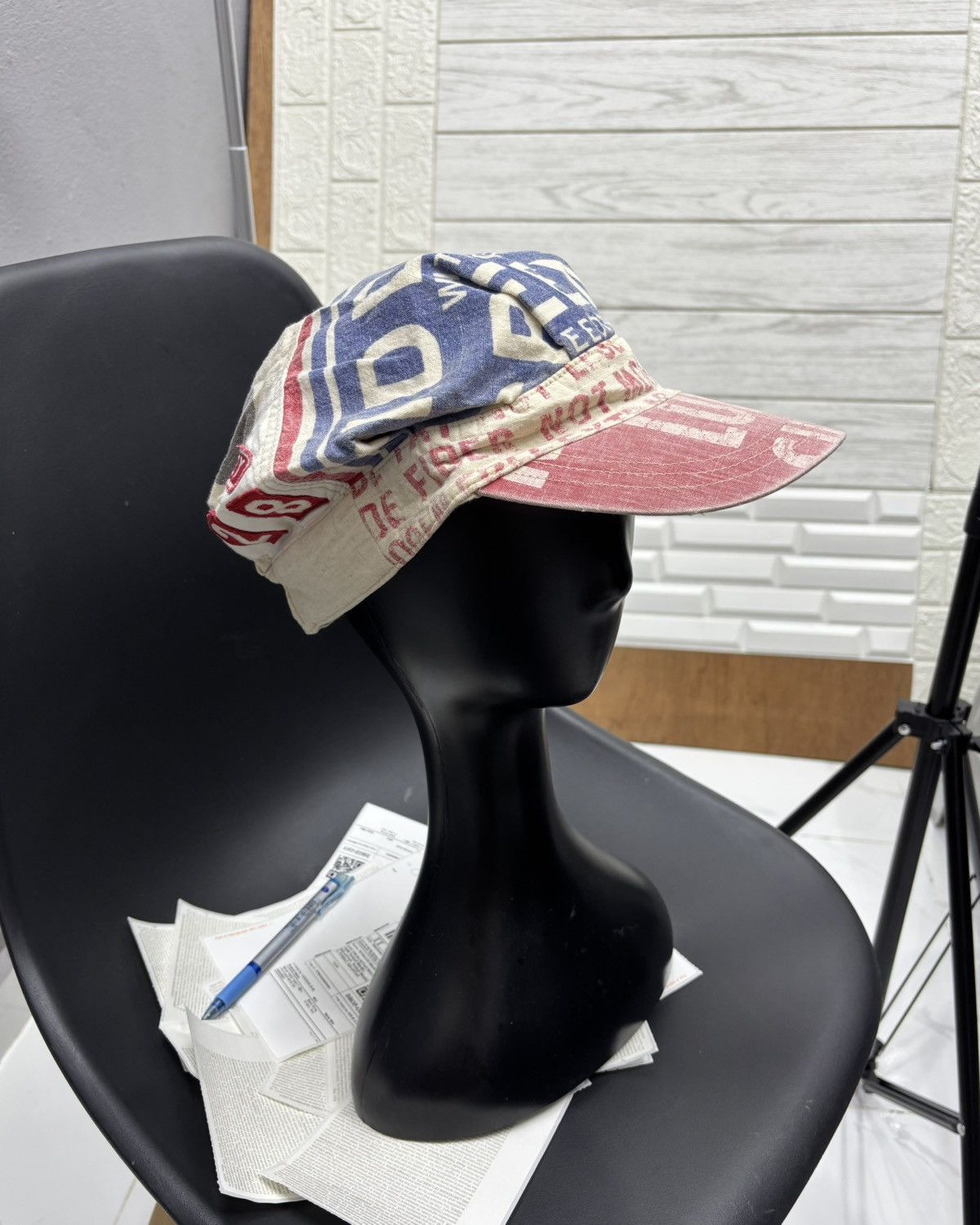 Undercover DENIM DUNGAREE HAT VINTAGE MICKEY FLAG Size ONE SIZE - 1 Thumbnail