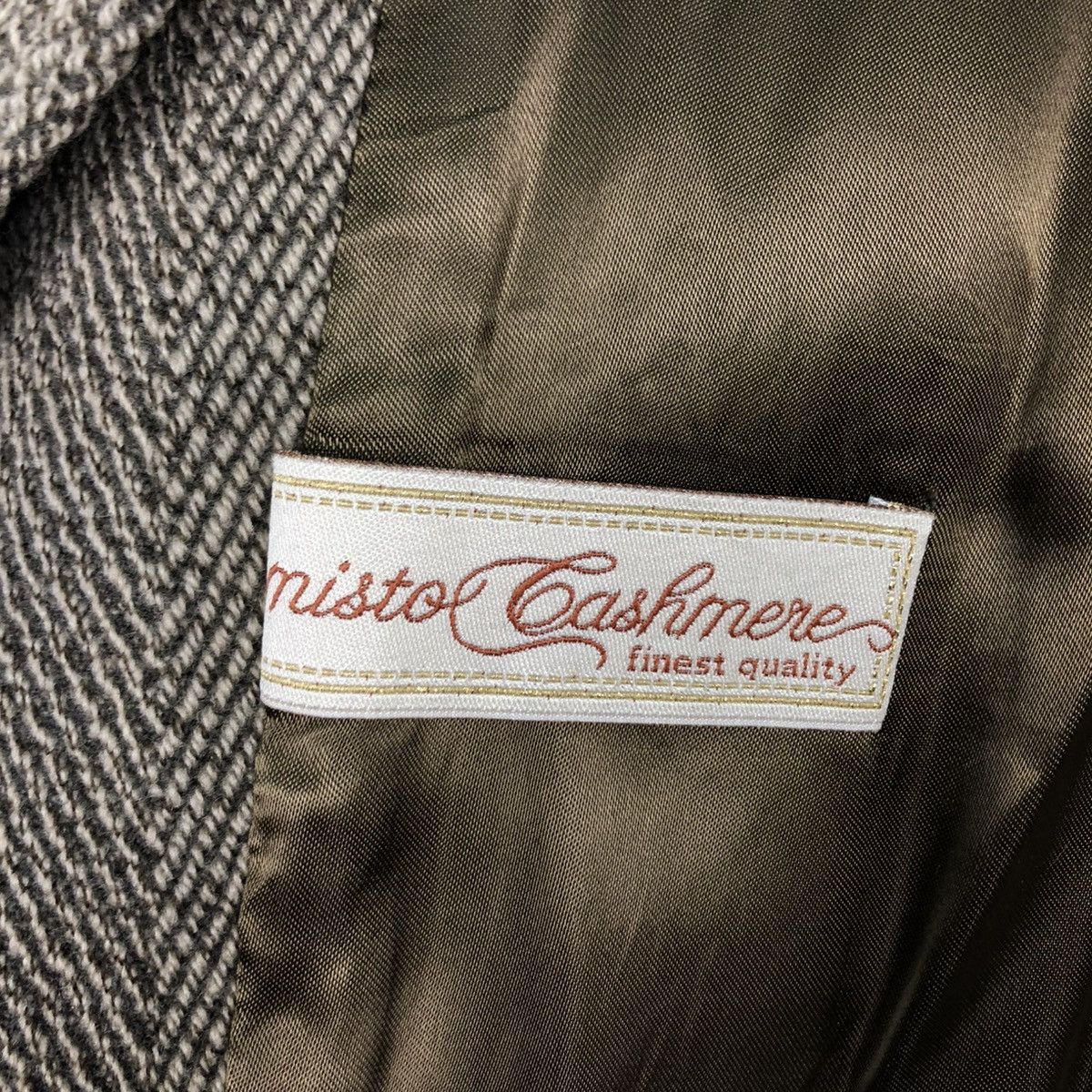 Vintage 🔥RICH BROWN LONG COATS WOOL HERRINGBONE MARTEN’S CASHMERE Size US M / EU 48-50 / 2 - 20 Thumbnail
