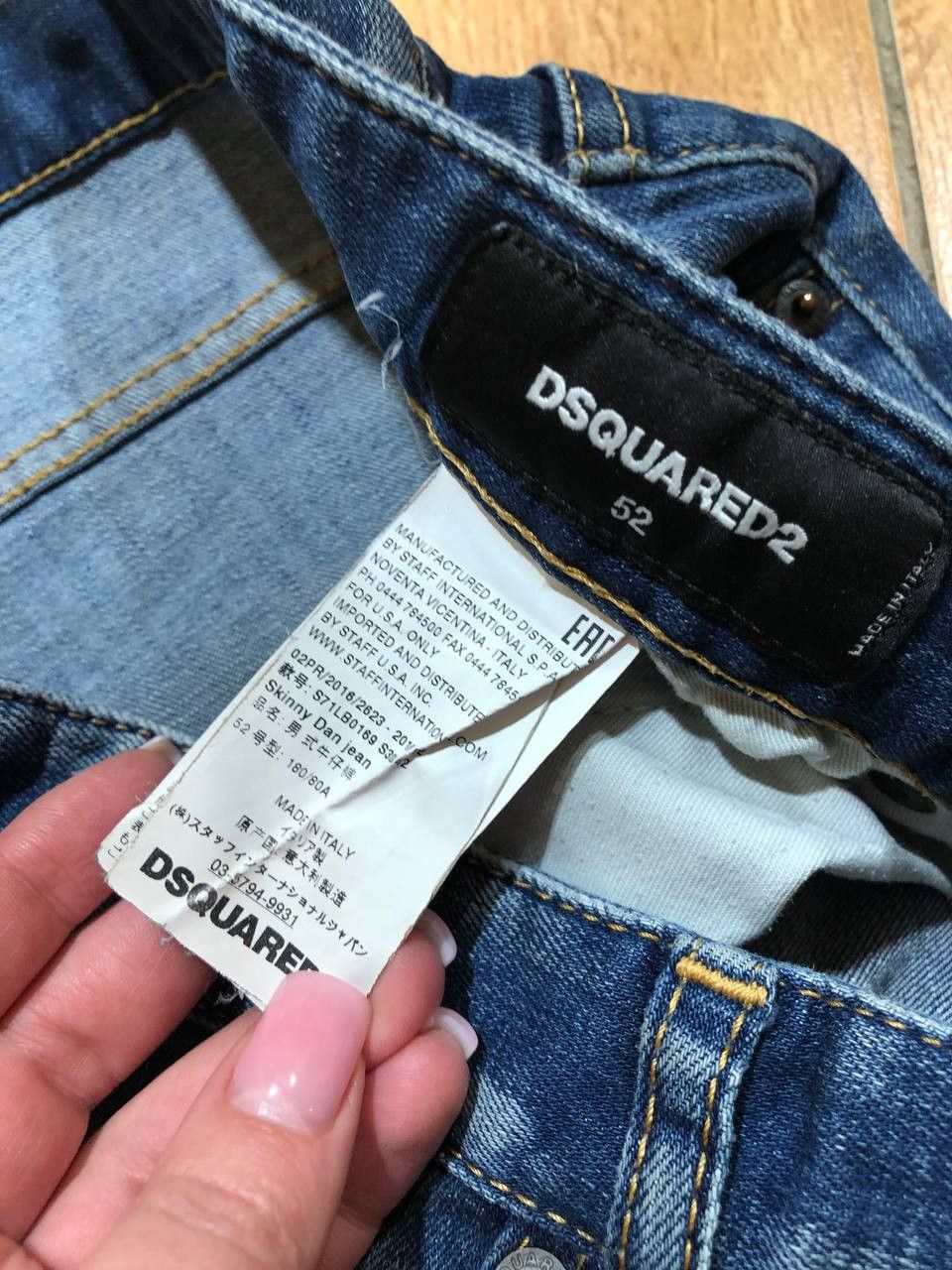 Dsquared2 Luxury Dsquared2 Y2K Distressed Designer Jeans Size US 36 / EU 52 - 2 Thumbnail