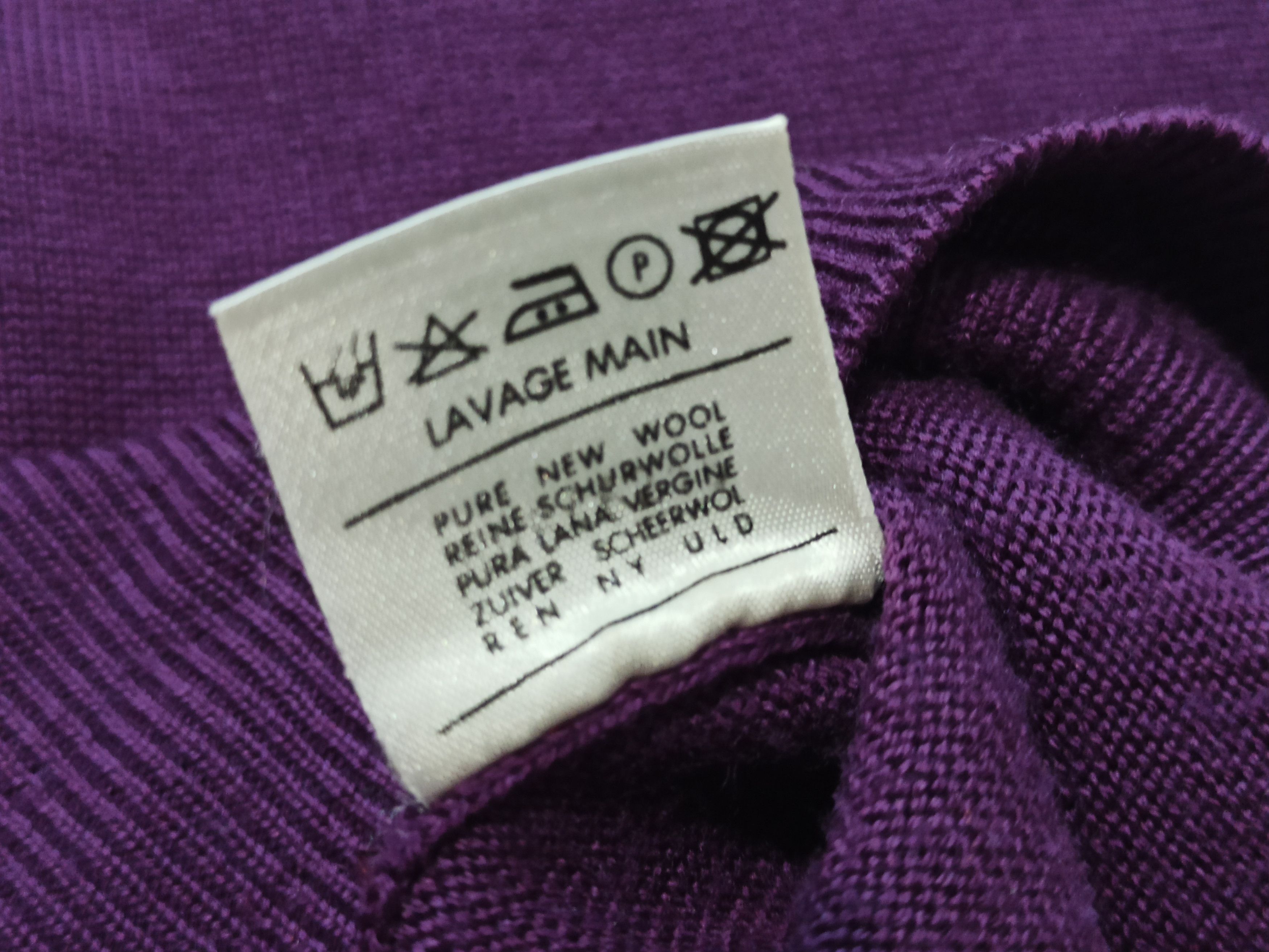 Lacoste Lacoste Wool Vest - Purple, Vintage, Excellent Condition Size US L / EU 52-54 / 3 - 3 Thumbnail
