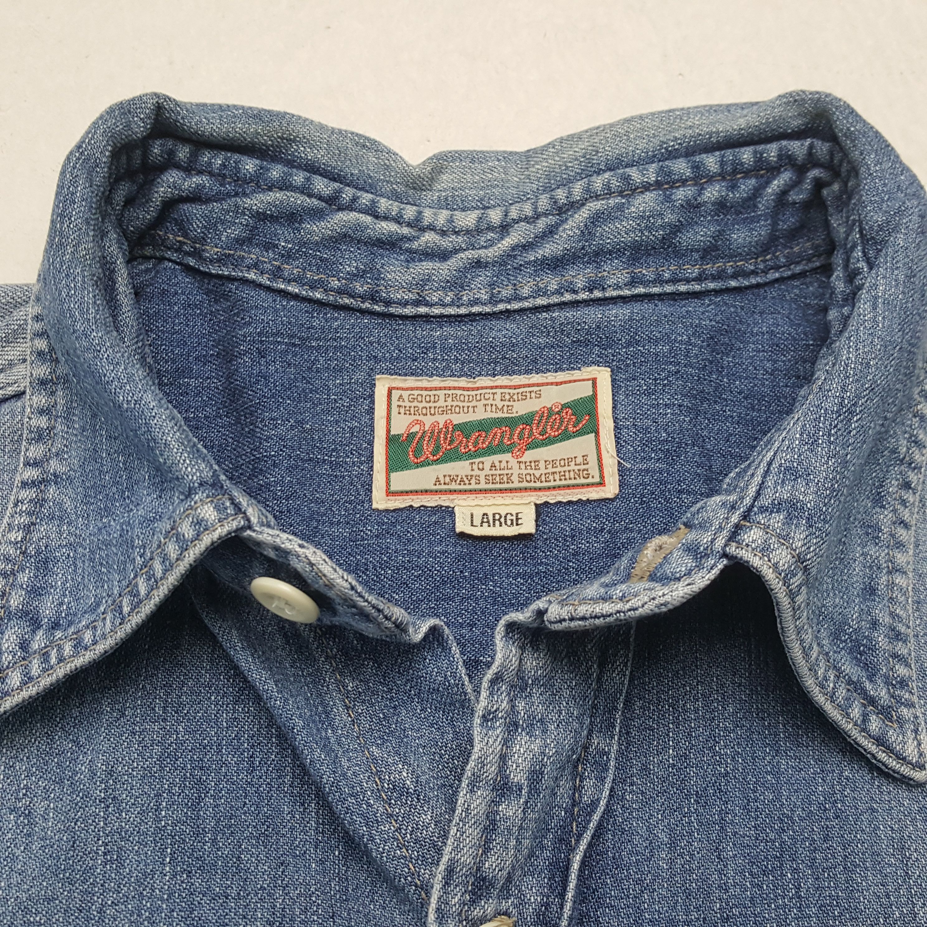 Wrangler Vintage Wrangler American Western Style Denim Shirt C301N68 Size US M / EU 48-50 / 2 - 6 Thumbnail