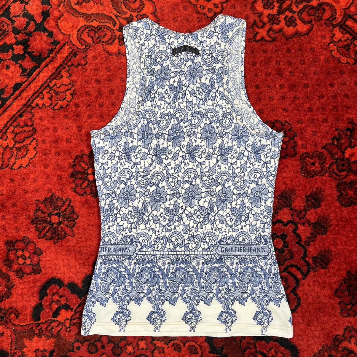 Jean Paul Gaultier Vintage 90s Avangard Old Money Jean Paul Gaultier Tank Top Size M / US 6-8 / IT 42-44 - 4 Thumbnail