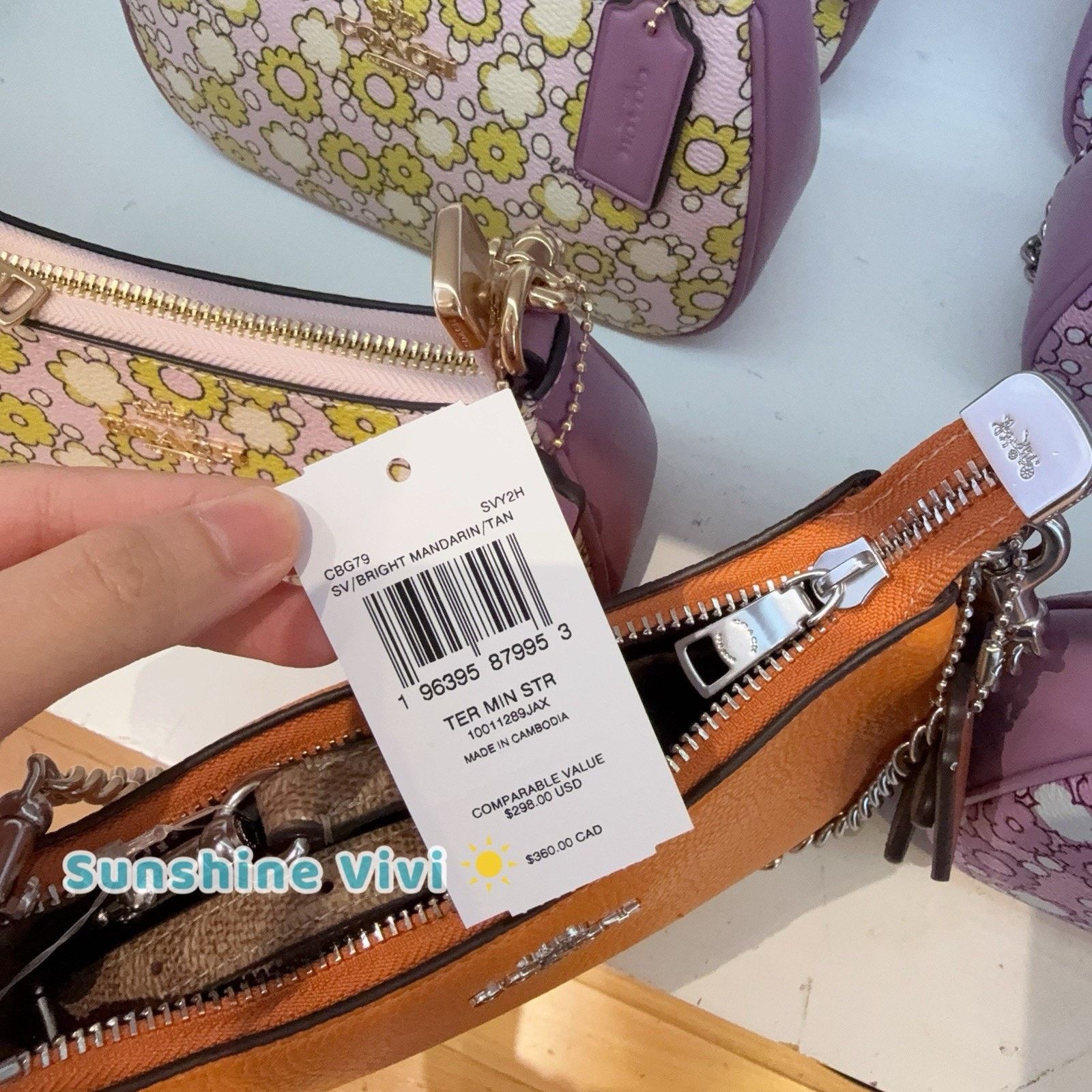 Coach NWT Coach Teri Mini Crossbody Bag Star Charm CBG79 Size ONE SIZE - 10 Thumbnail
