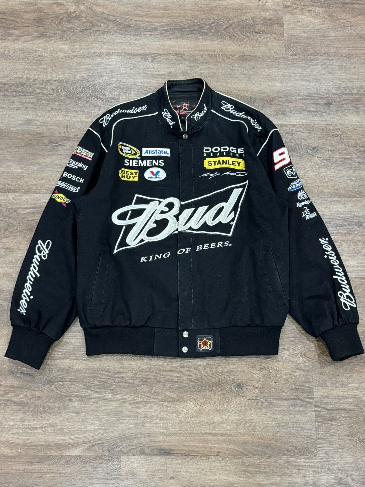 JH Design VINTAGE JEFF HAMILTON BUDWEISER RACING JACKET Size US L / EU 52-54 / 3 - 4 Thumbnail