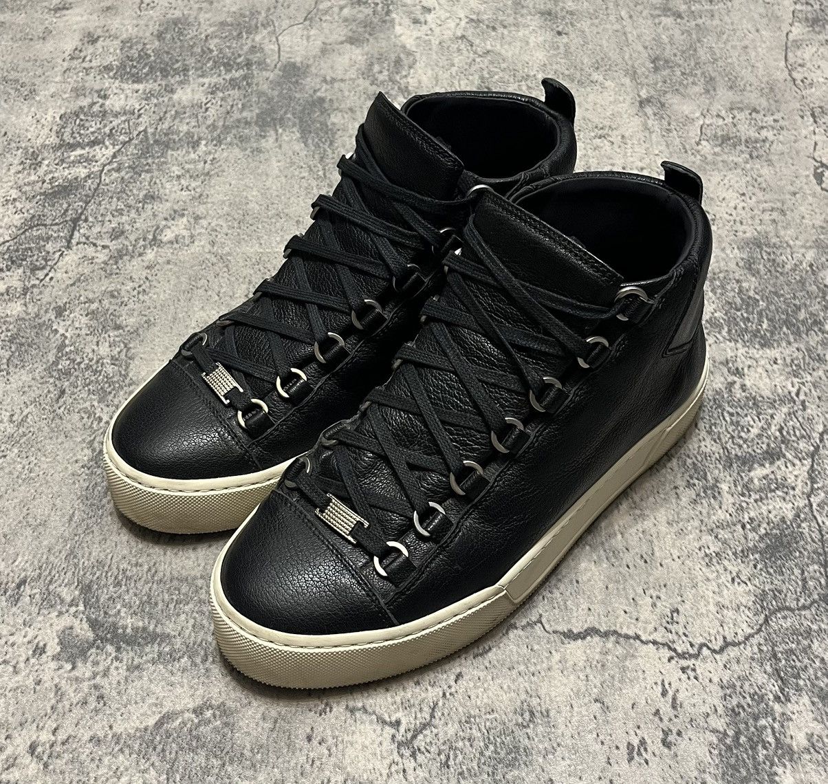 Balenciaga Arena High Top Sneakers Black