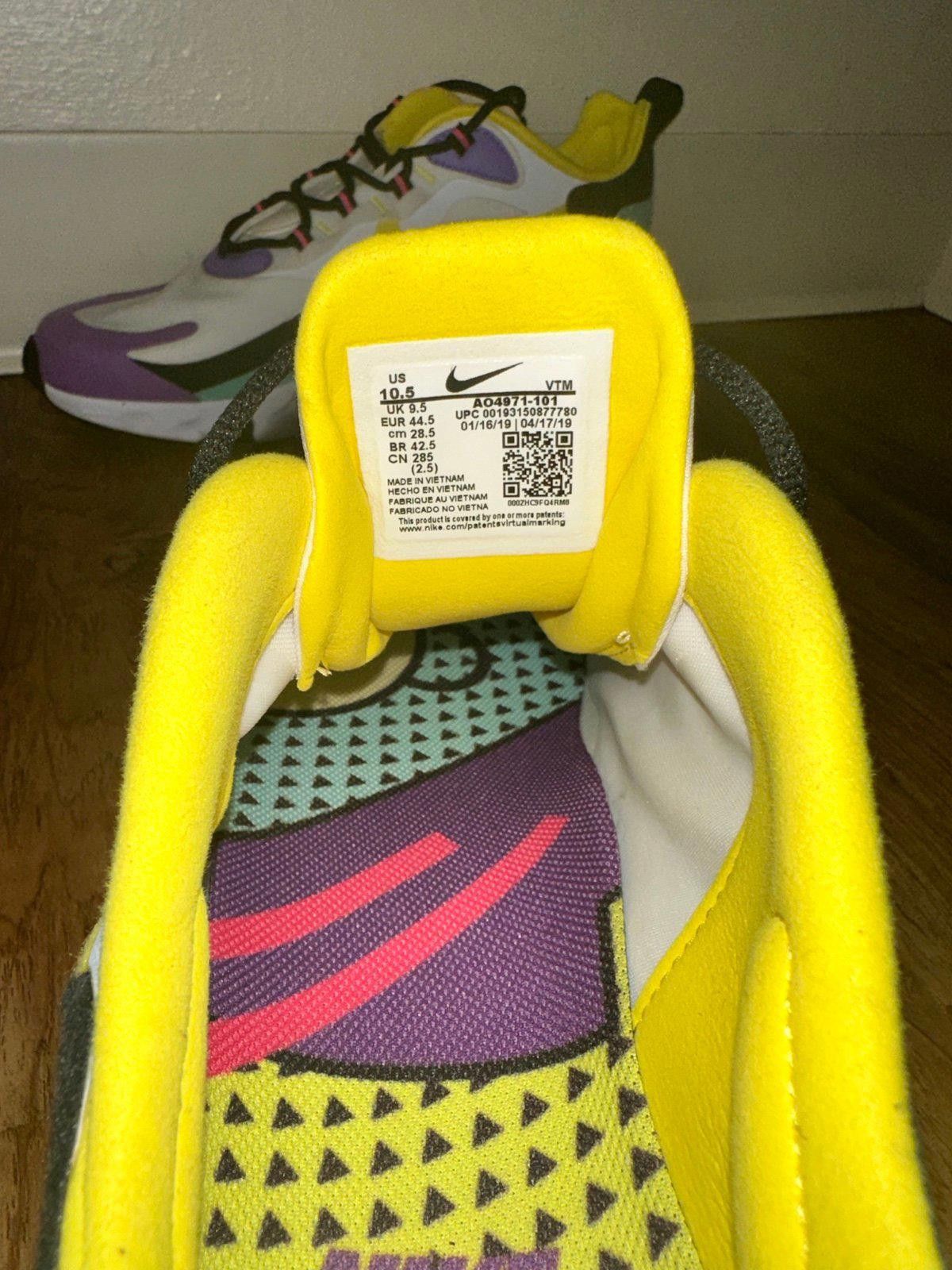 Nike Nike Air Max 270 React Geometric Art Size US 10.5 / EU 43-44 - 7 Thumbnail