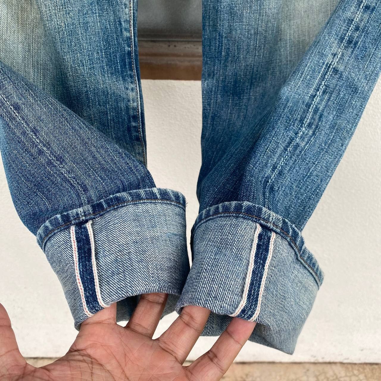 Evisu × Vintage RARE EVISU SMALL DAICOCK JAPAN SELVEDGED DISTRESSED BJ07-09 Size US 29 - 11 Thumbnail