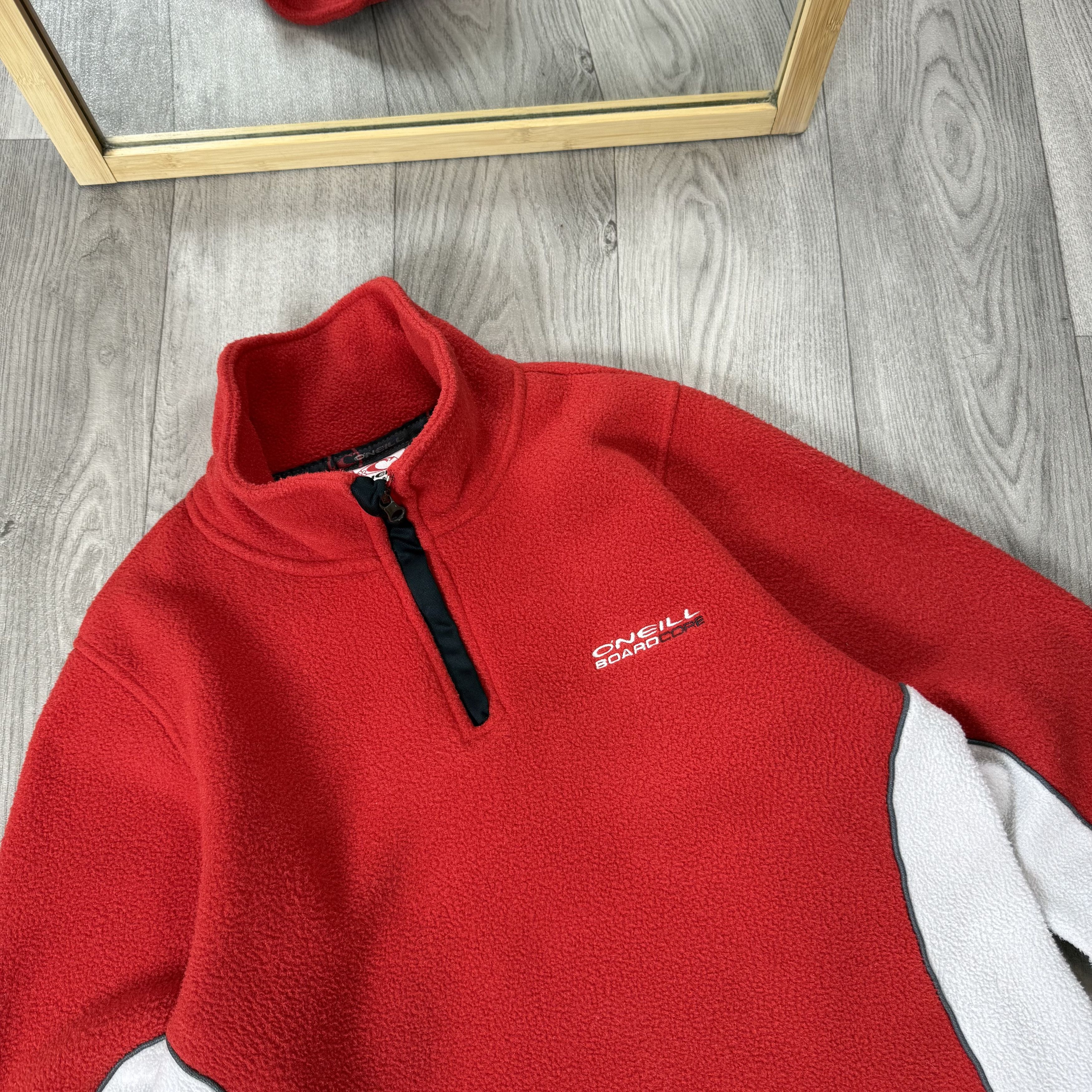 O'Neill Vintage O'Neil 90s Red 1/4 Fleece Jacket Sweater Sweatshirt Size M / US 6-8 / IT 42-44 - 5 Thumbnail