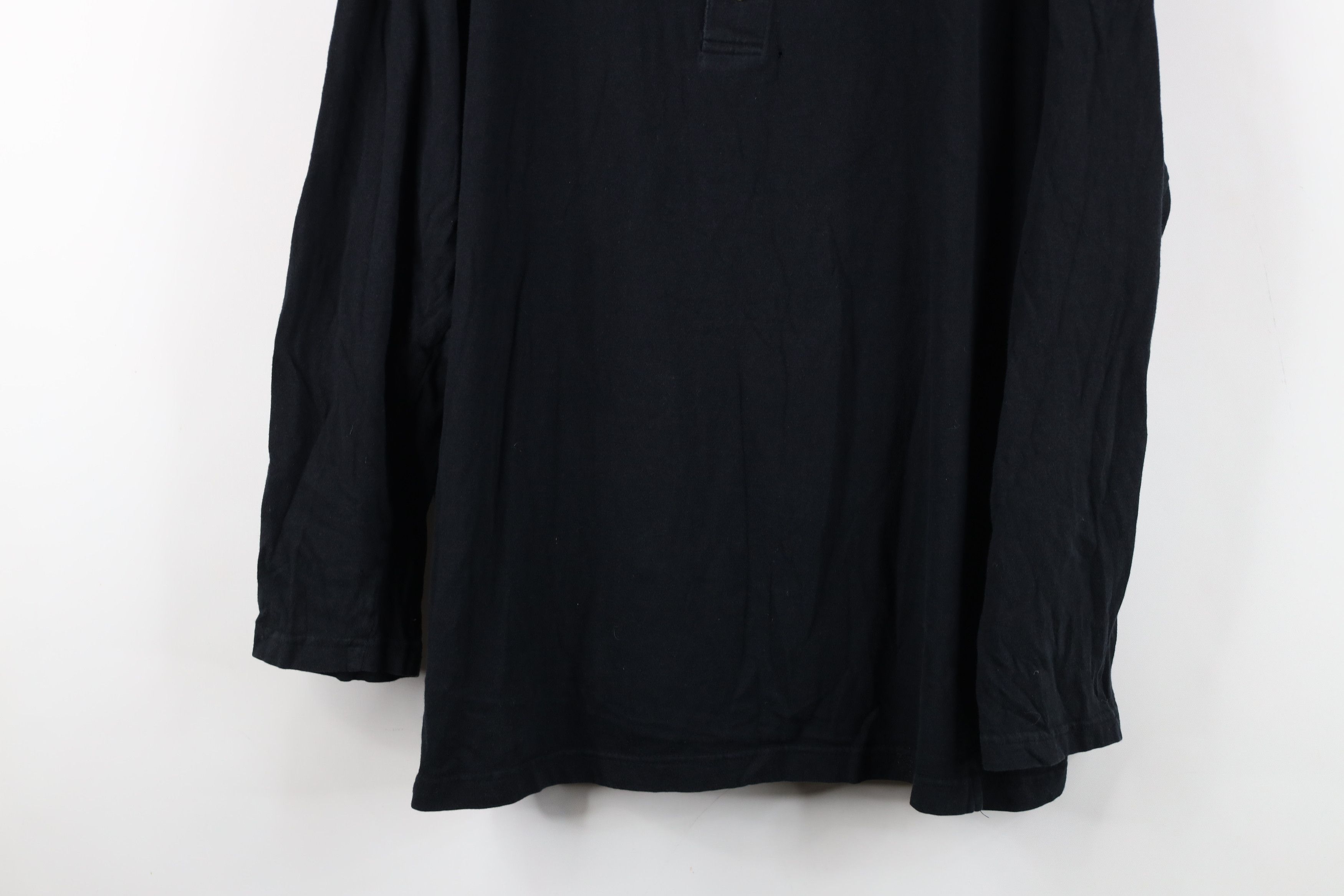 Vintage Vintage 90s Streetwear Long Sleeve Henley T-Shirt Black Size US XL / EU 56 / 4 - 3 Thumbnail