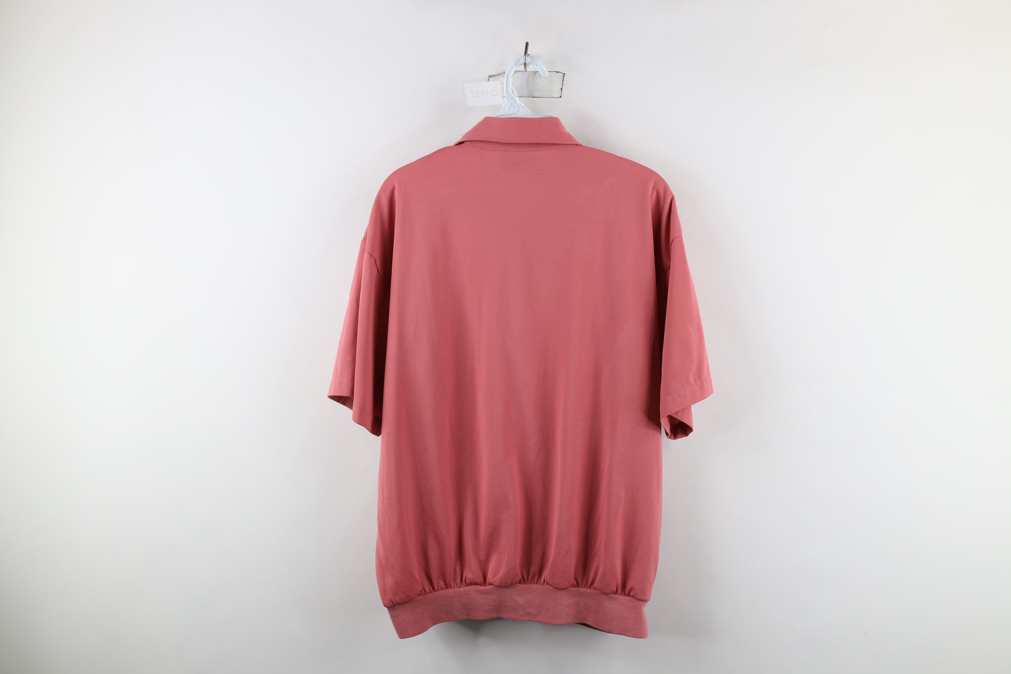 Vintage Vintage 90s Streetwear Knit Collared Pullover Polo Pink Size US M / EU 48-50 / 2 - 7 Thumbnail