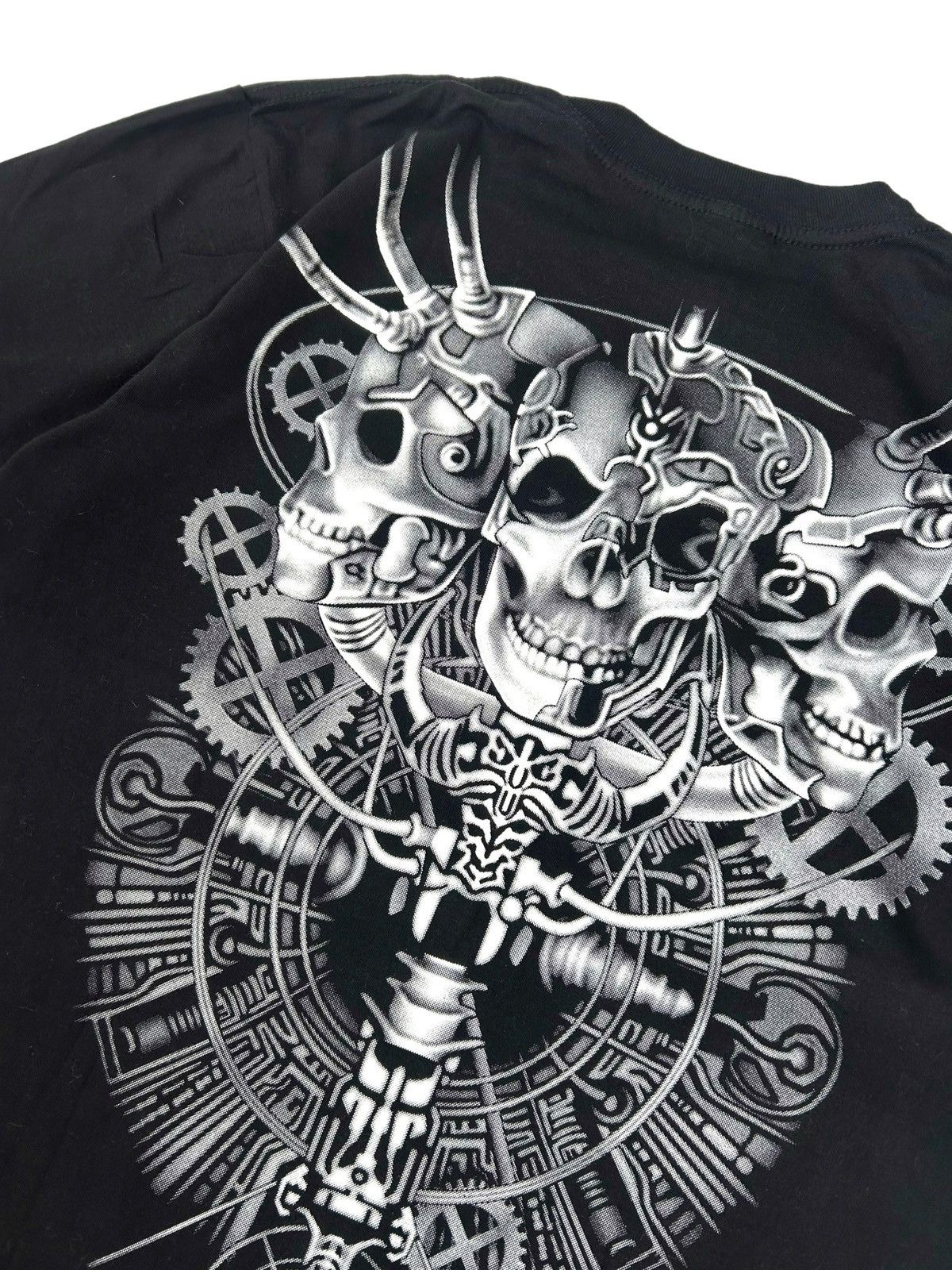 Vintage Gothic Rock Skull Skeleton Black tee Size US L / EU 52-54 / 3 - 4 Thumbnail