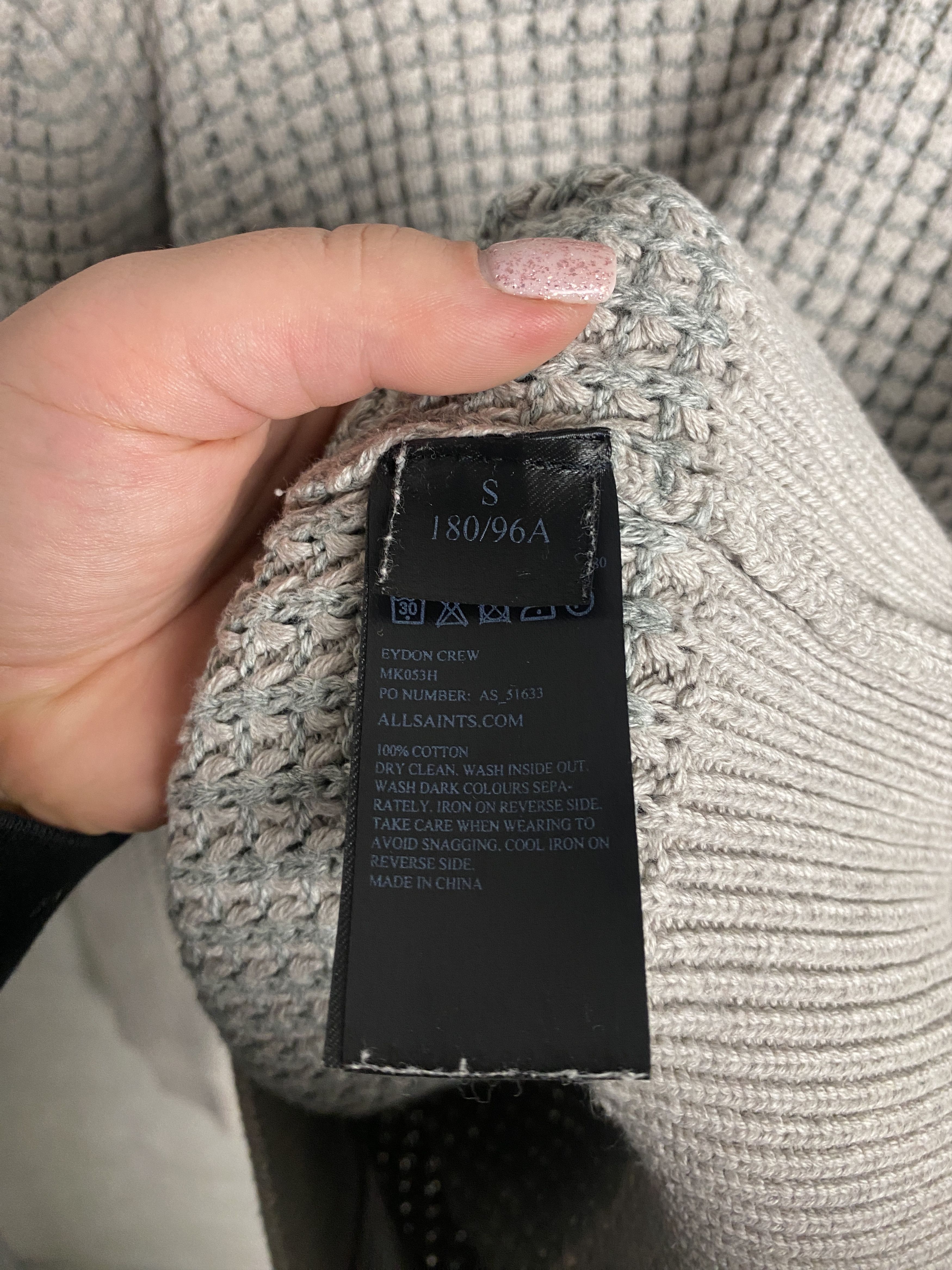 Allsaints Allsaints Eydon Crew heavy sweater knitwear Size US S / EU 44-46 / 1 - 4 Thumbnail