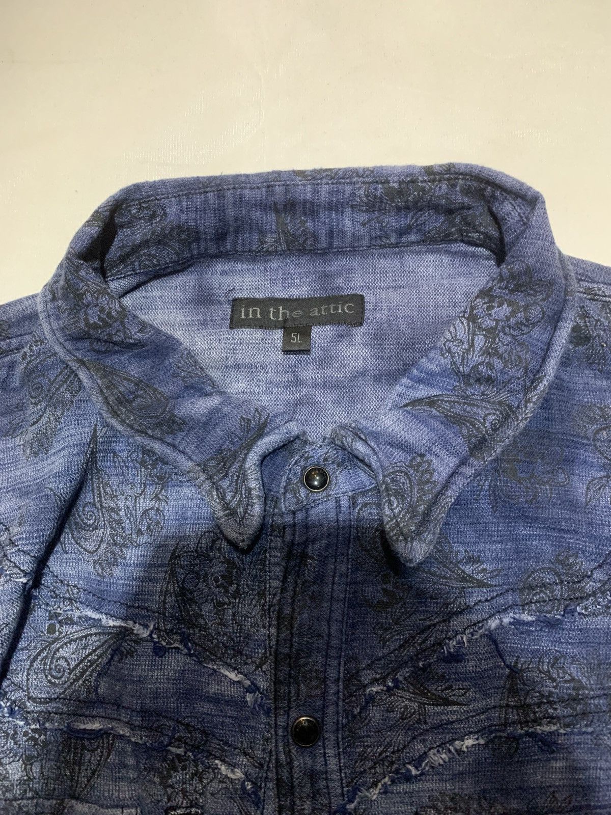 In The Attic 🔥Rare🔥Vintage In The Attic AOP Bandana Skull Button Up Shirt Size US XXL / EU 58 / 5 - 9 Thumbnail