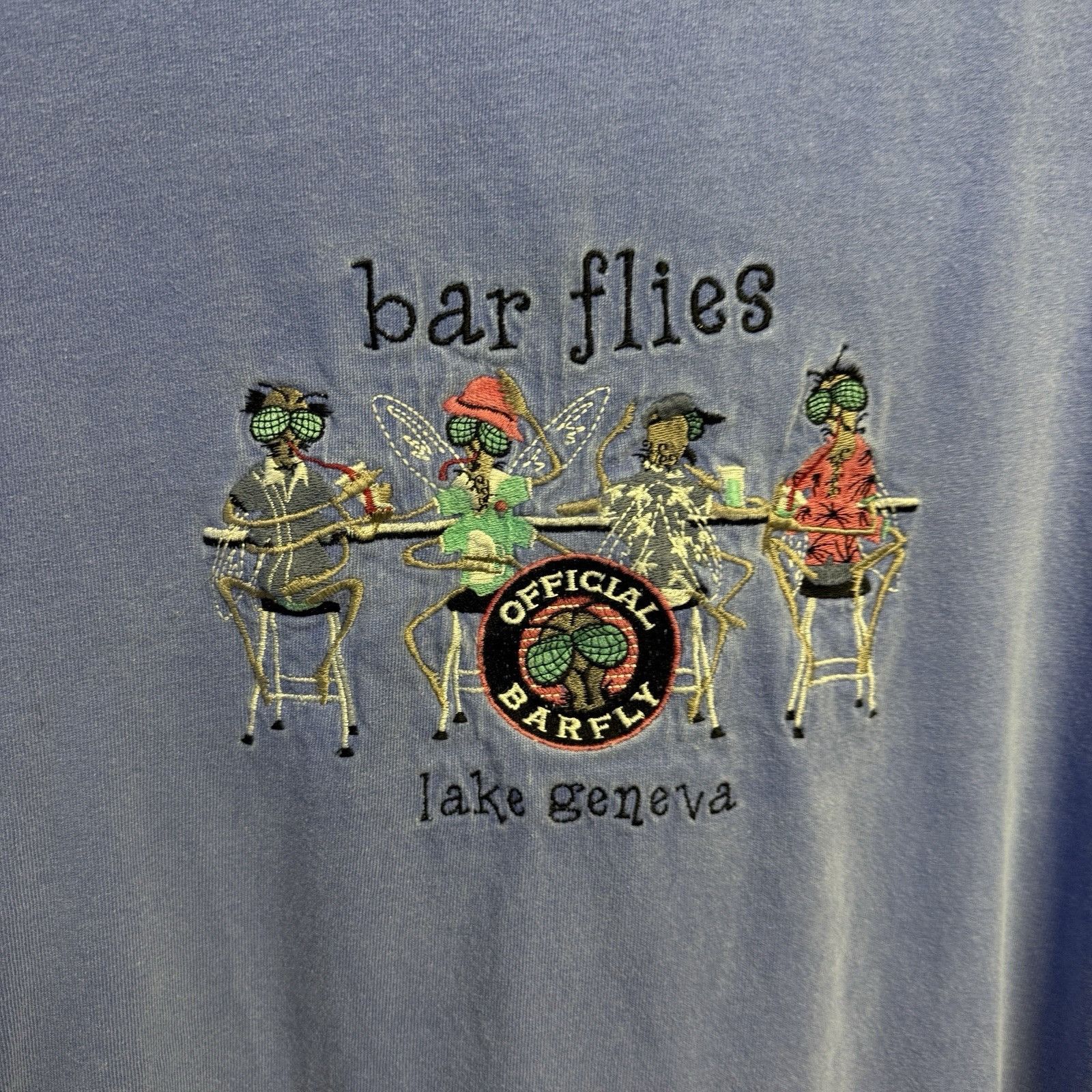 Vintage Vintage Bar Flies Lake Geneva Travel Tourist T Shirt 2XL Size US XXL / EU 58 / 5 - 4 Thumbnail