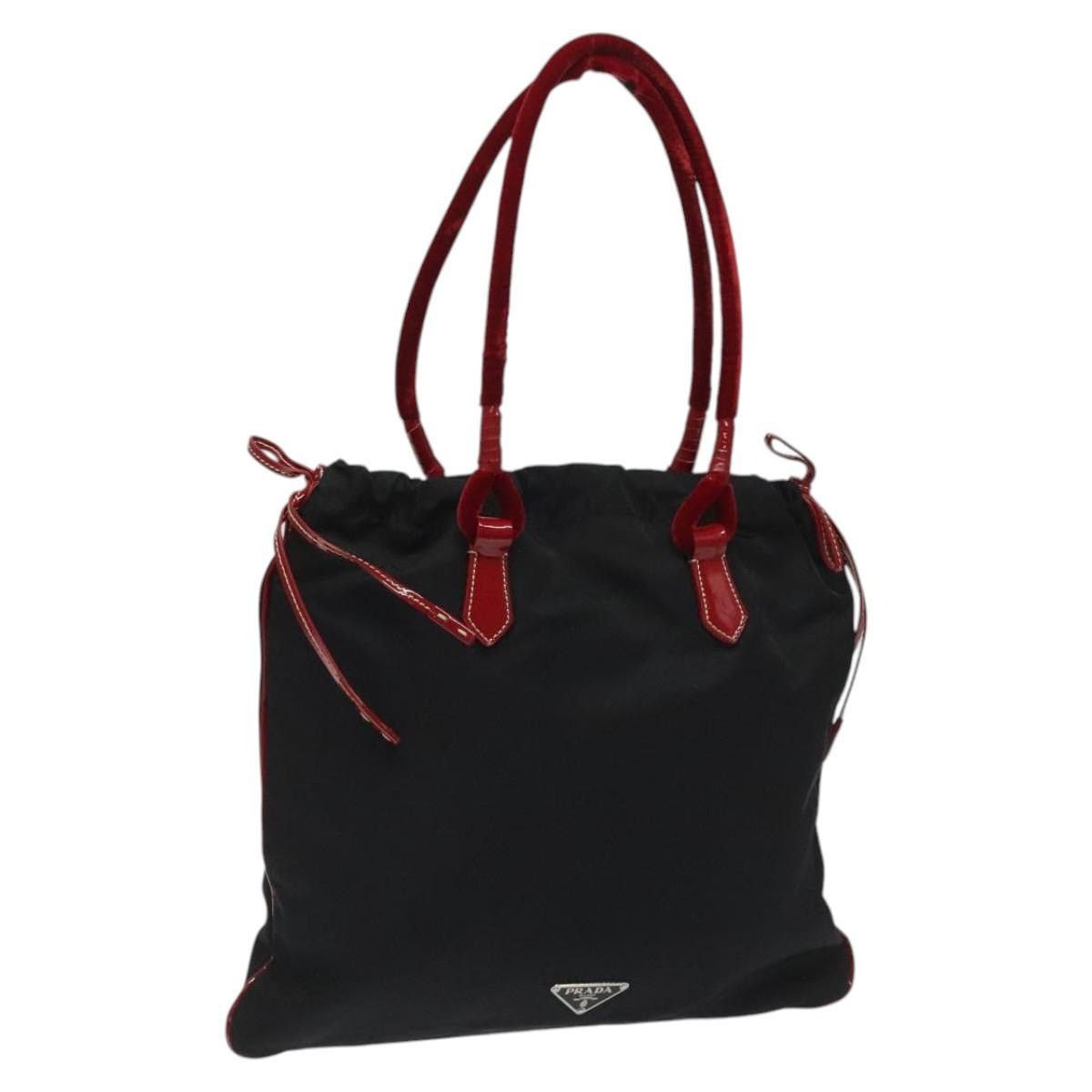 Prada PRADA Hand Bag Nylon Black Silver Size ONE SIZE - 1 Thumbnail