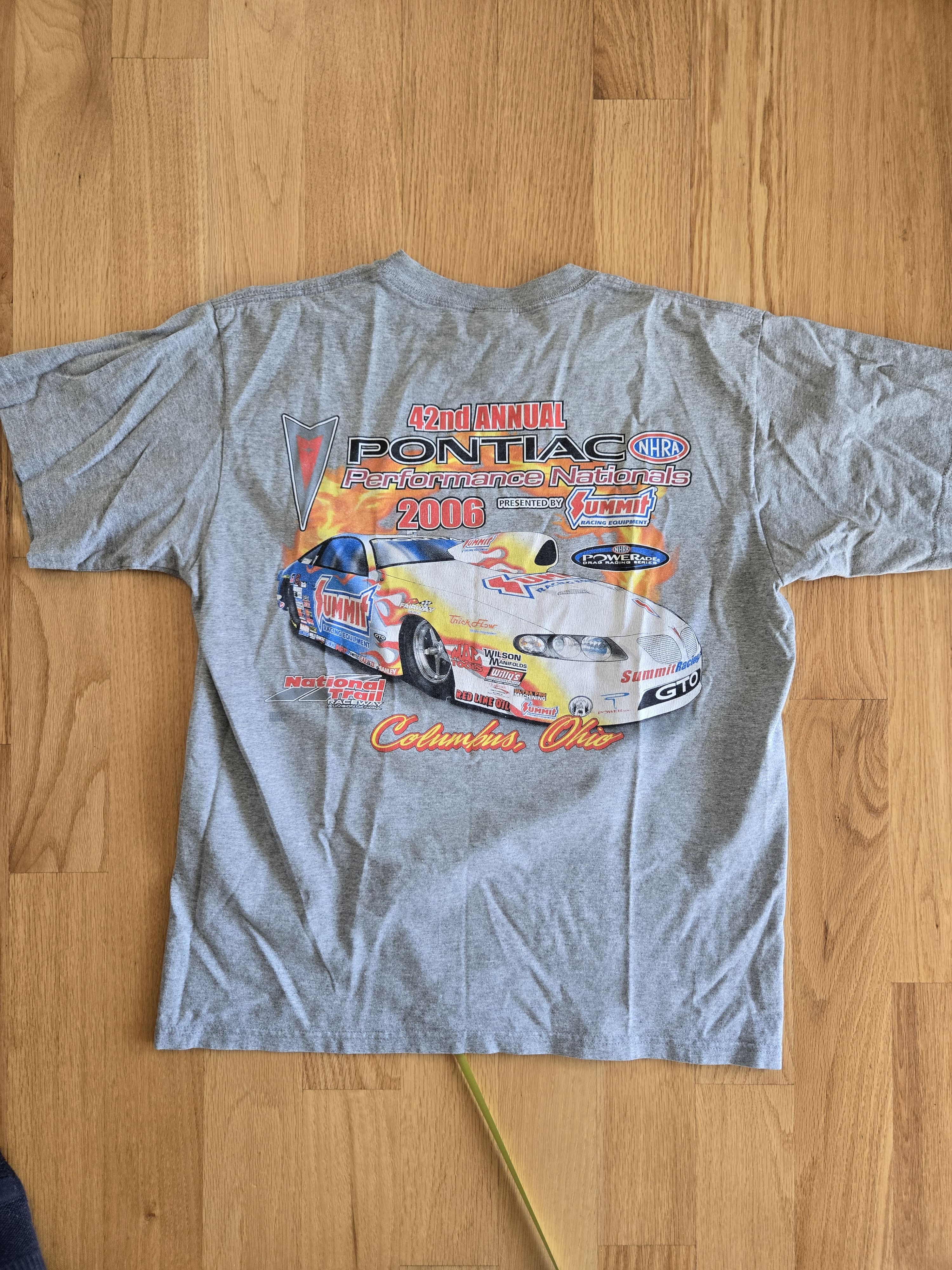 Anvil Vintage 2006 NHRA Pontiac Racing Tee Columbus Ohio Size US M / EU 48-50 / 2 - 6 Thumbnail