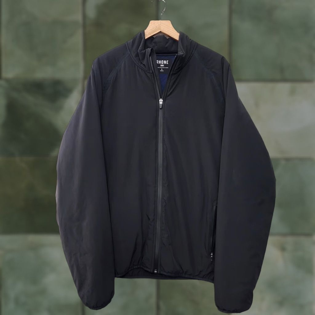 Rhone Rhone Jacket Mens Large Black Midtown Full Zip Quilted Blue Front Zip, Regular Size, Jacket, Men Size US L / EU 52-54 / 3 - 1 Thumbnail