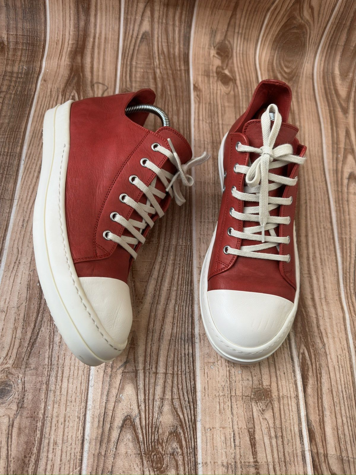 Rick Owens Rick Owens Ramone Low Cardinal Red. Size US 9 / EU 42 - 7 Thumbnail