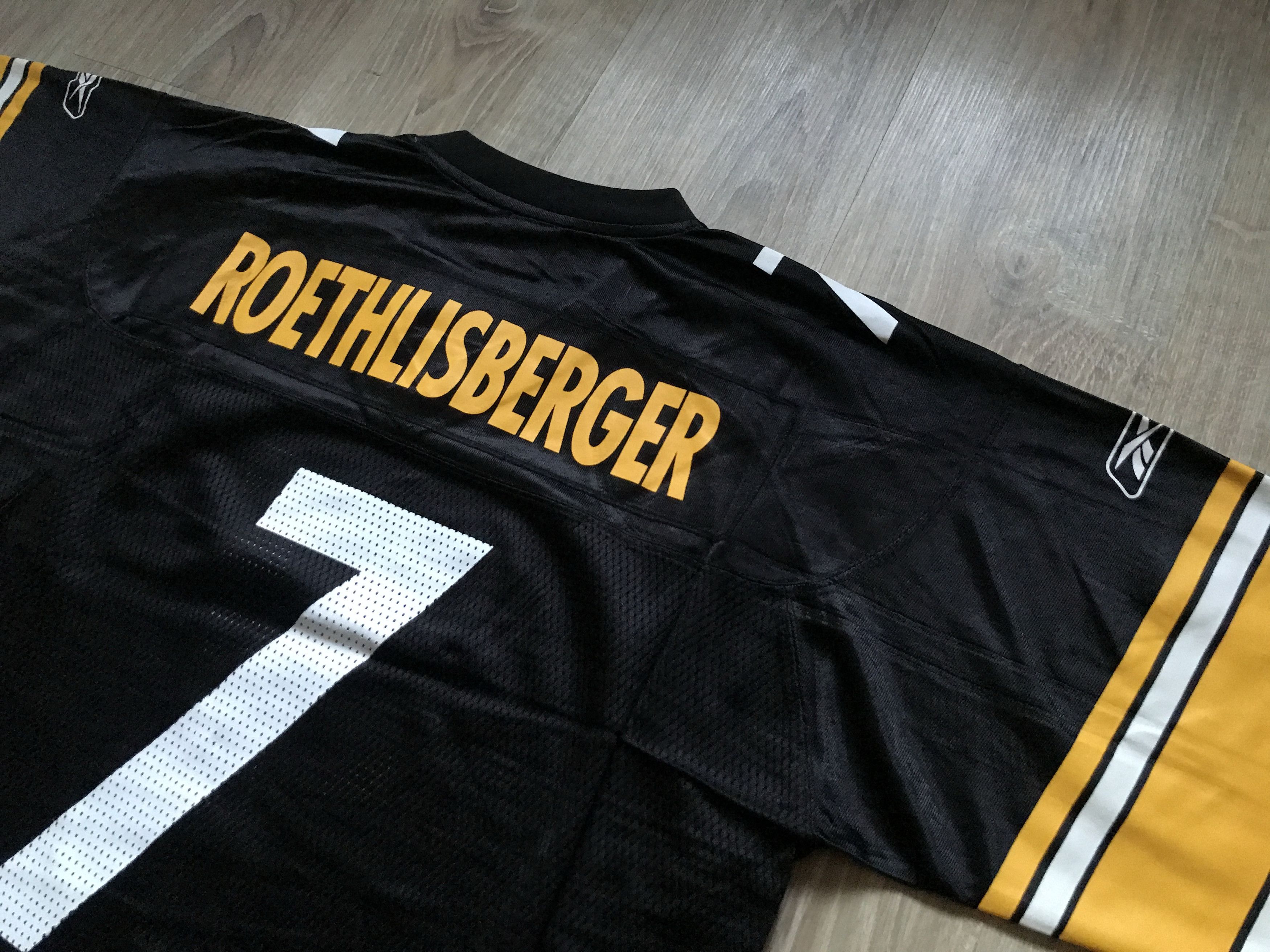 NFL × Reebok × Vintage Reebok NFL Pittsburgh Steelers Ben Roethlisberger #7 Jersey Size US L / EU 52-54 / 3 - 5 Thumbnail