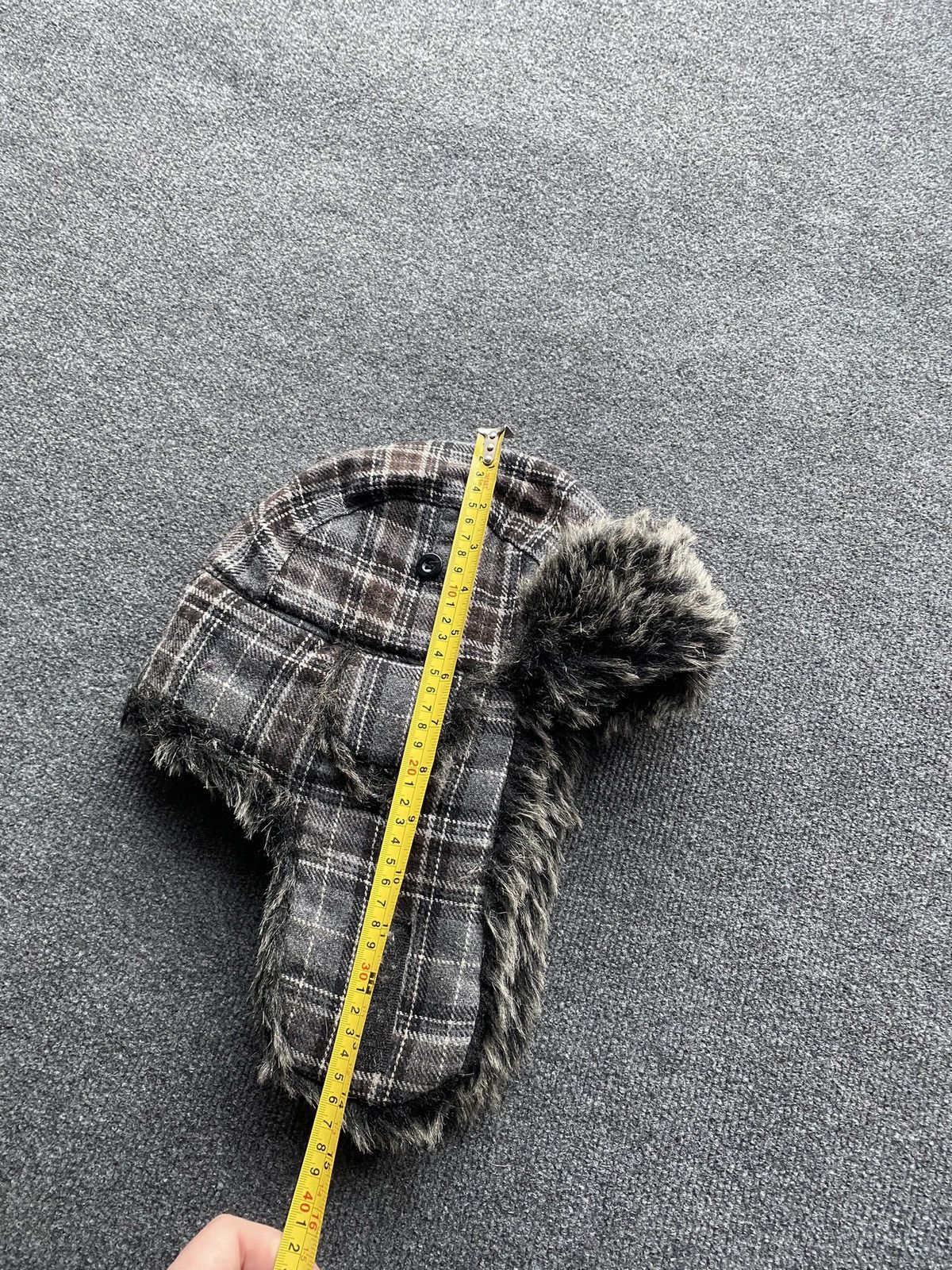 Opium punk trapper hat fur fuzzy mohair ushanka hay os