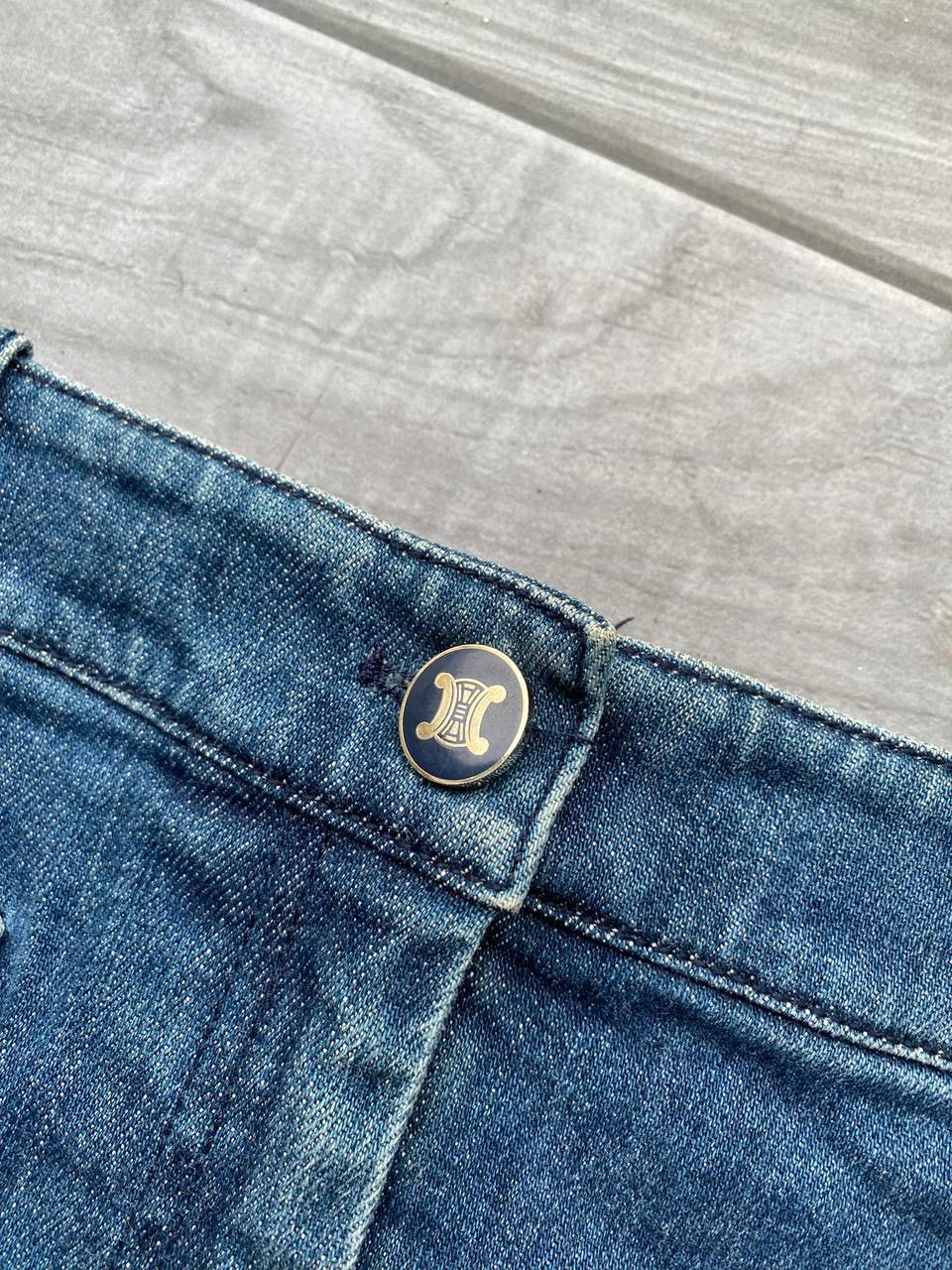 Celine Vintage Y2K Celine Denim Skirts Size 26" / US 2 / IT 38 - 6 Thumbnail