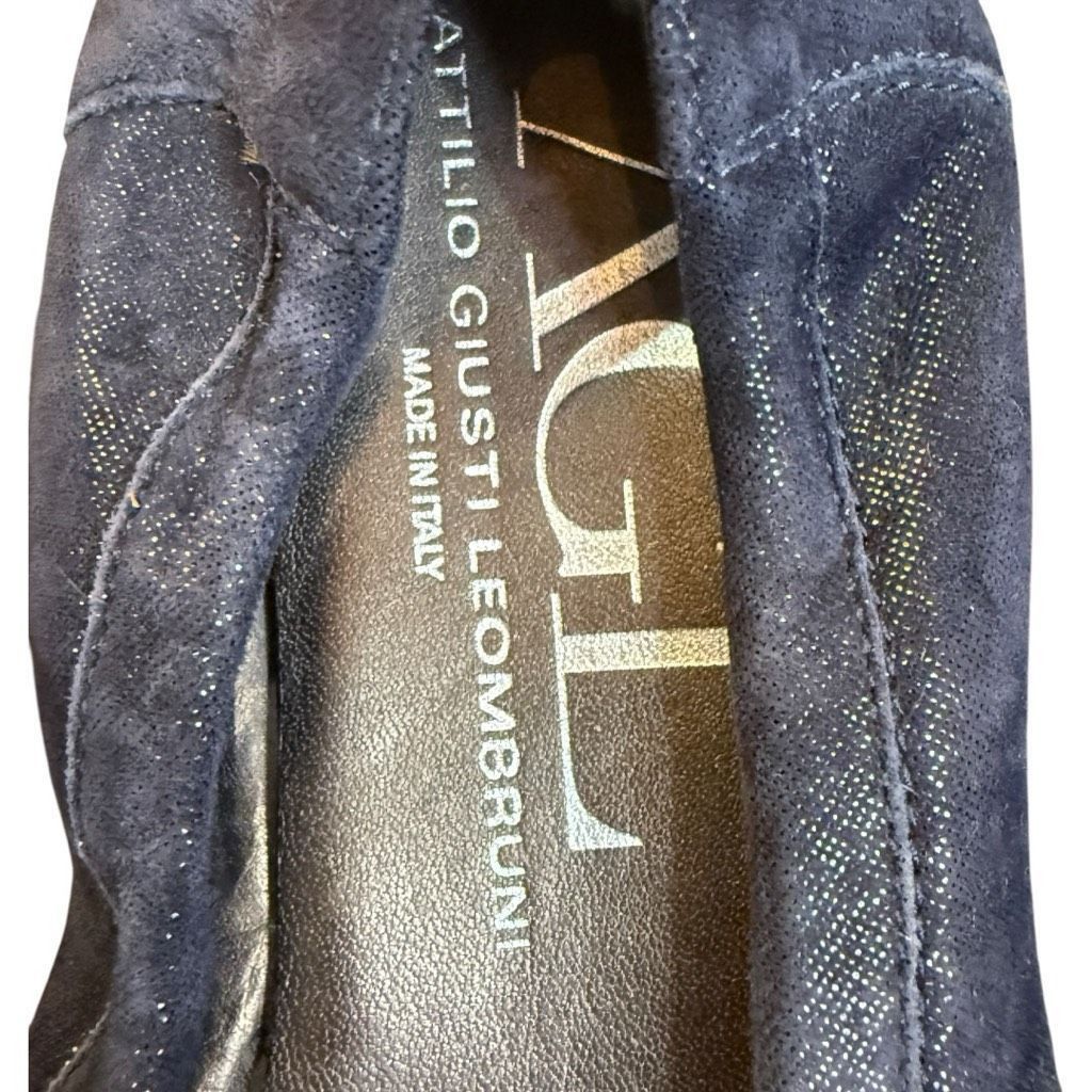 AGLINI AGL Attilio Giusti Leombruni Monika Suede Patent Leather Ita Size US 10.5 / IT 40.5 - 4 Thumbnail