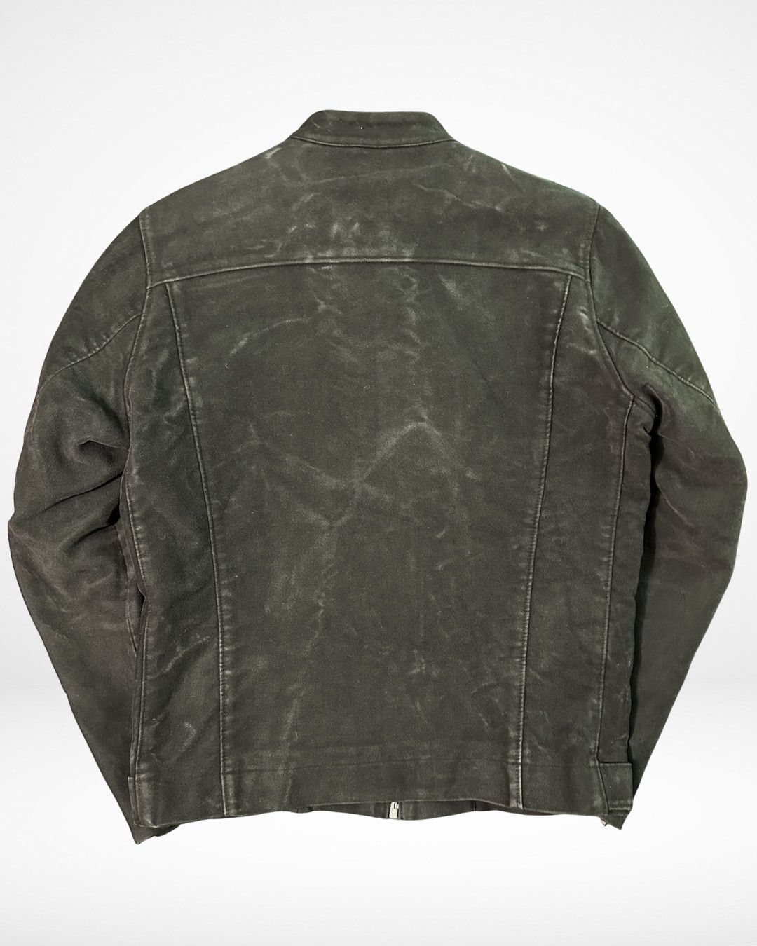Helmut Lang SS95 Pig Suede Cafe Racer Reflective Sleeve Jacket Size US M / EU 48-50 / 2 - 8 Thumbnail