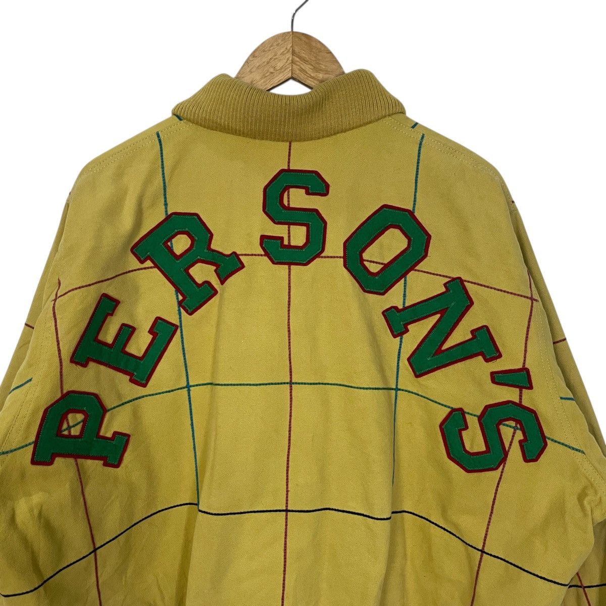 PERSON'S Vintage 90s Person Spellout Big Logo Bomber Jacket Size US XXL / EU 58 / 5 - 2 Thumbnail