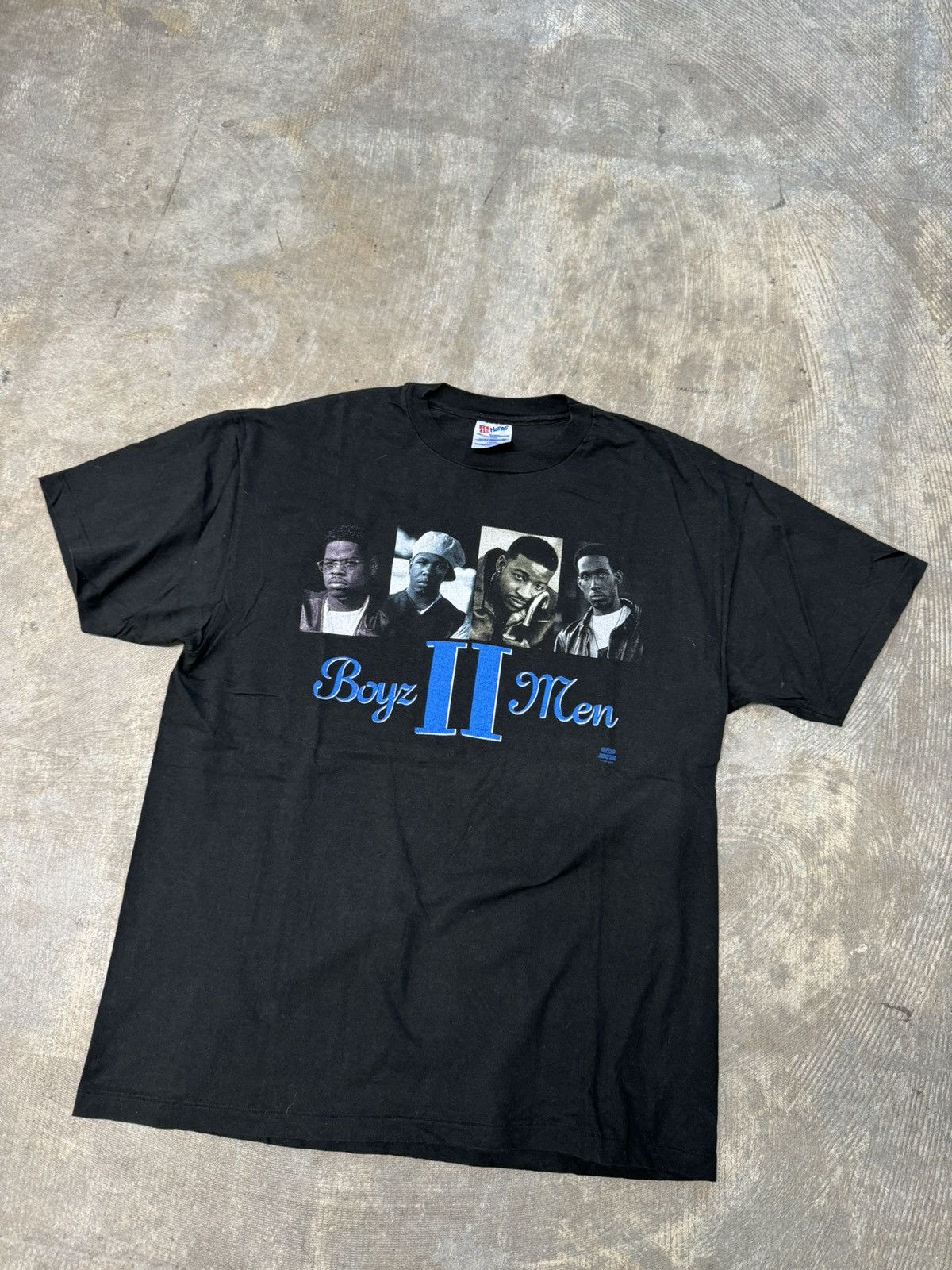image of Band Tees x Made In USA Vintage 90's 1994 Boyz Ii Men World Tour Promo T-Shirt in Black (Size XL)