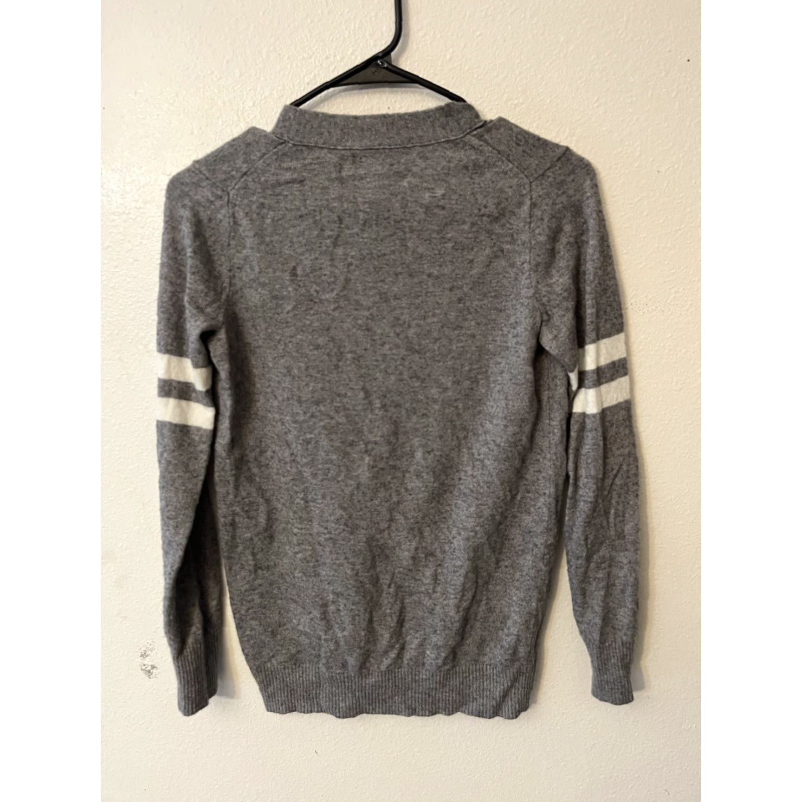 J.Crew Vintage J.Crew Womens Cardigan Sweater Small Gray Knit Wool Blend Pockets Casual Size S / US 4 / IT 40 - 3 Thumbnail