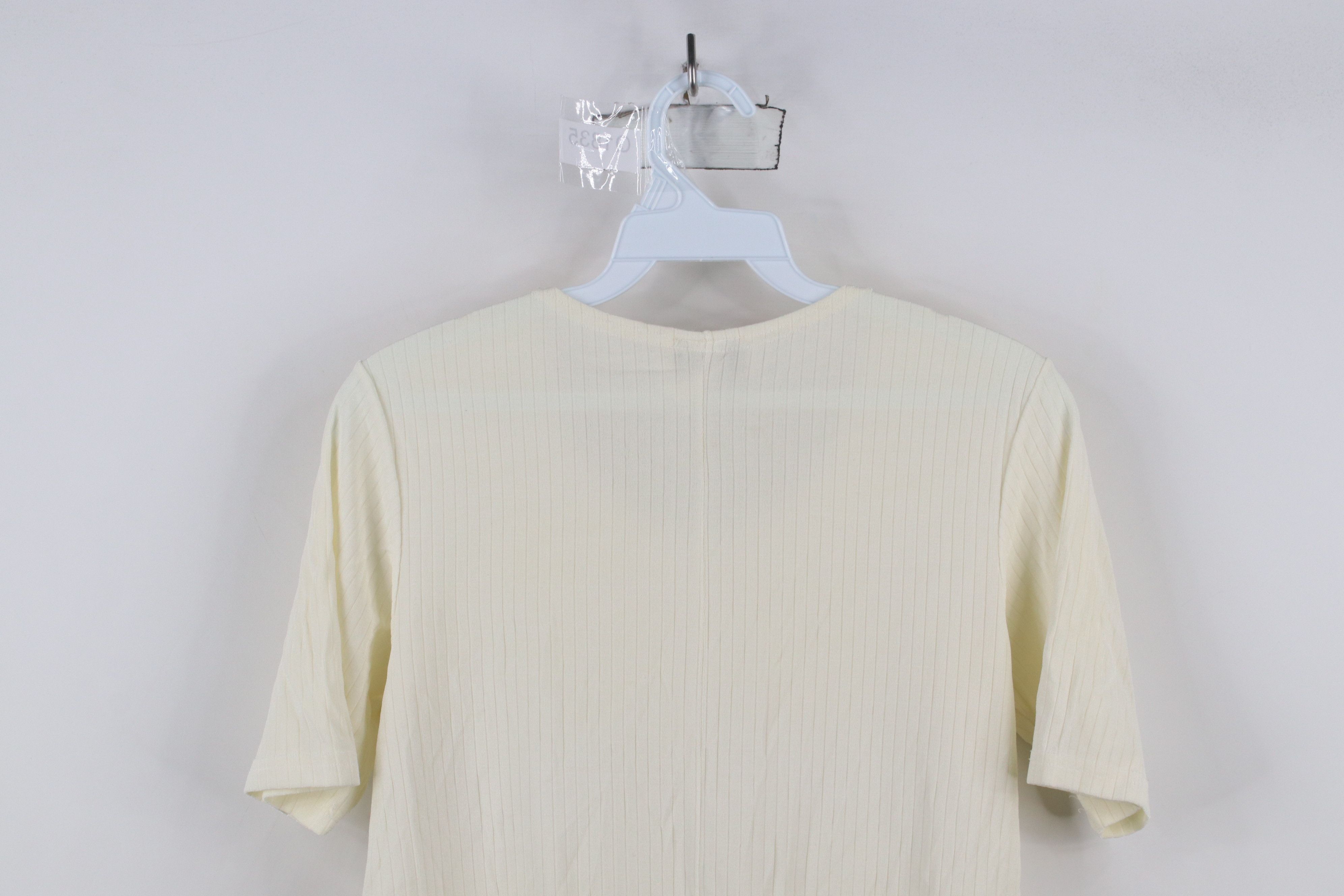 Vintage Vintage 90s Streetwear Babydoll Striped Knit T-Shirt USA Size XL / US 12-14 / IT 48-50 - 10 Thumbnail