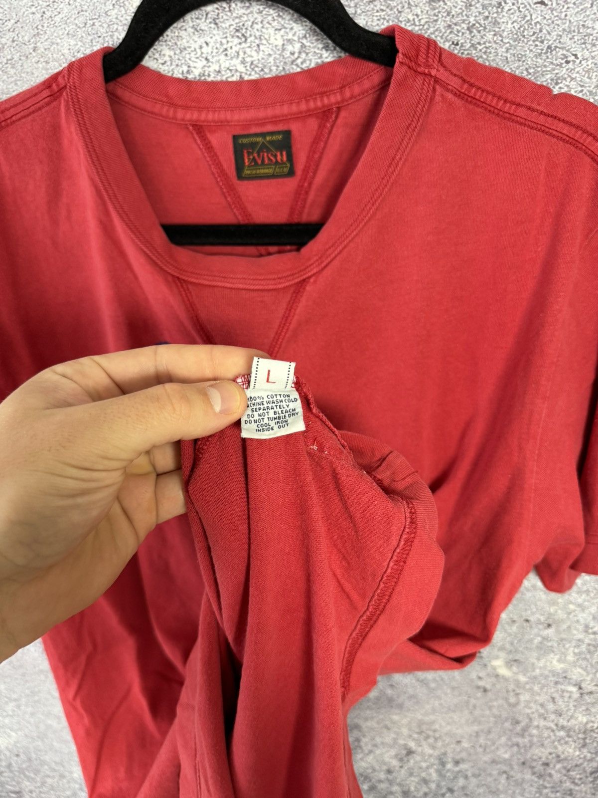 Evisu × Japanese Brand × Vintage Vintage Evisu Big logo tee y2k 90’s L size Size US L / EU 52-54 / 3 - 13 Thumbnail