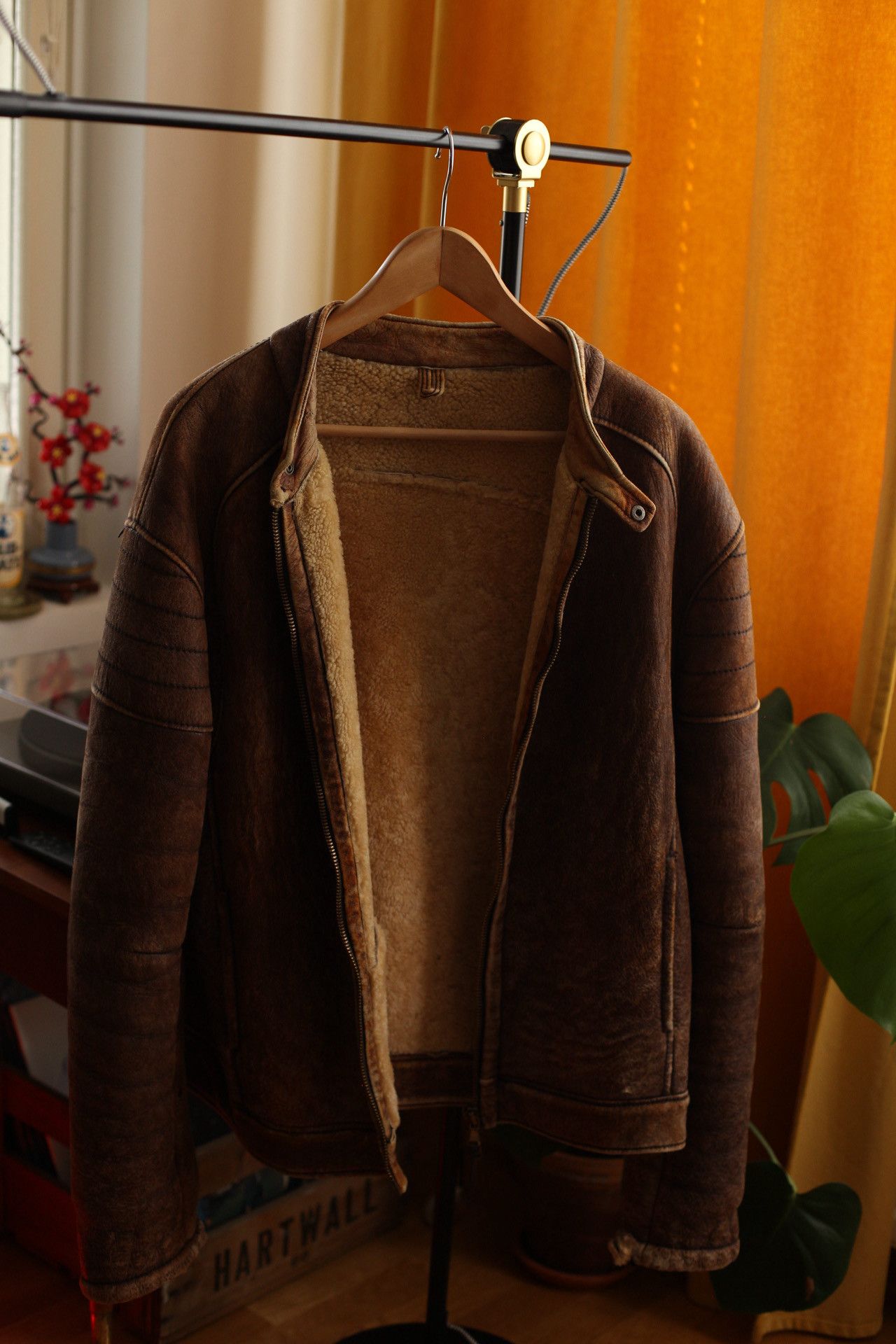 Vintage 1970’s Italian Shearling Café Racer Jacket Size US L / EU 52-54 / 3 - 10 Thumbnail