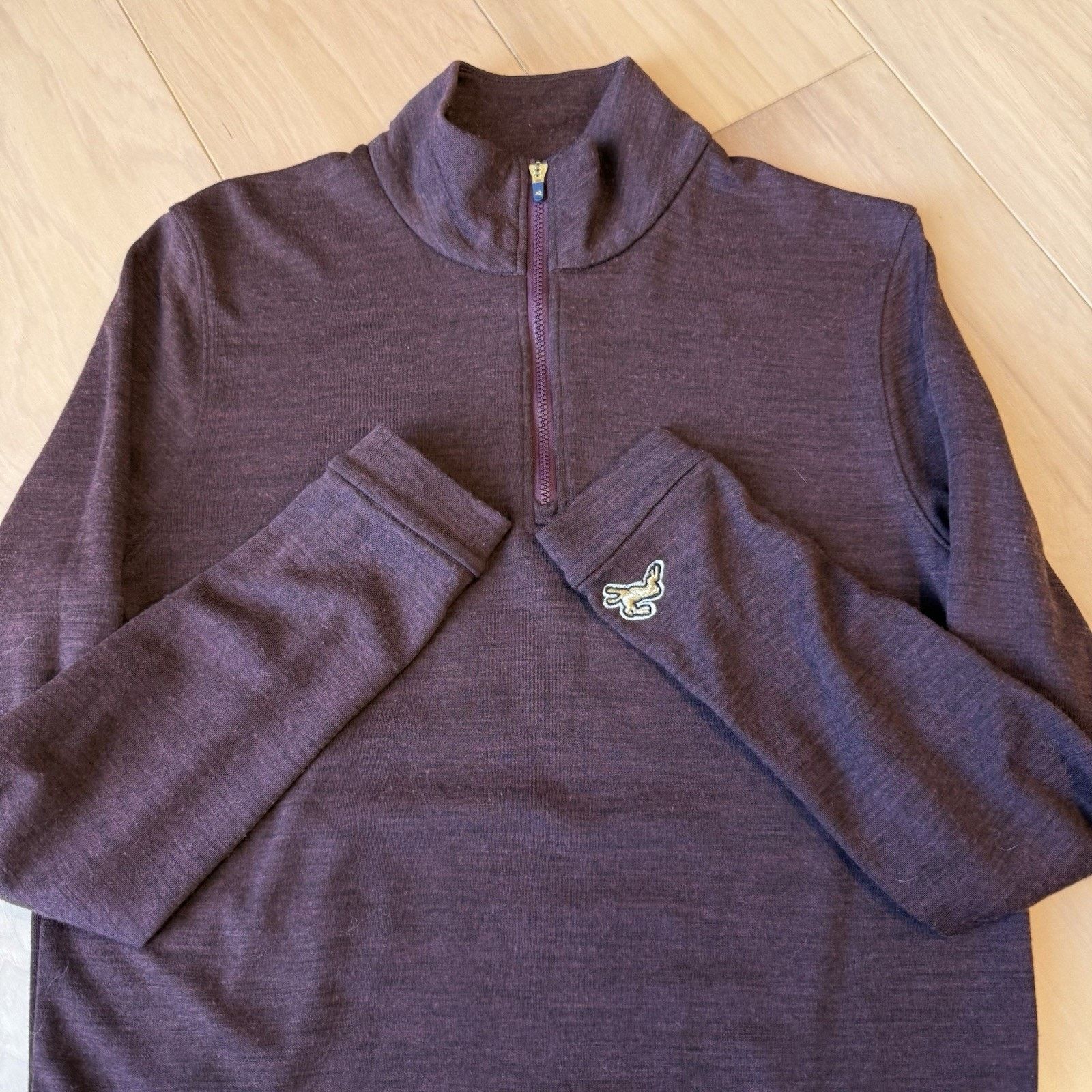 Tracksmith New England Tracksmith Merino Wool 1/4 Zip Pullover Women's M Maroon Size M / US 6-8 / IT 42-44 - 4 Thumbnail
