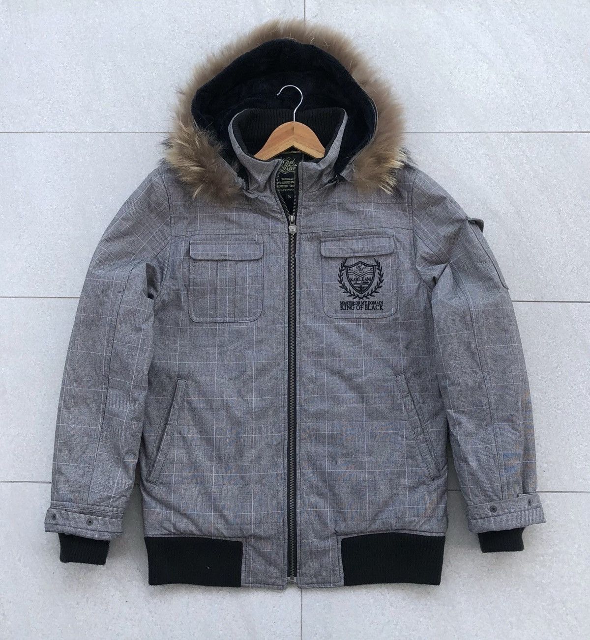 Karl Kani Karl Kani Acrylic Fur Raccoon Hoodie Lined Fleece Jacket Size US M / EU 48-50 / 2 - 1 Thumbnail