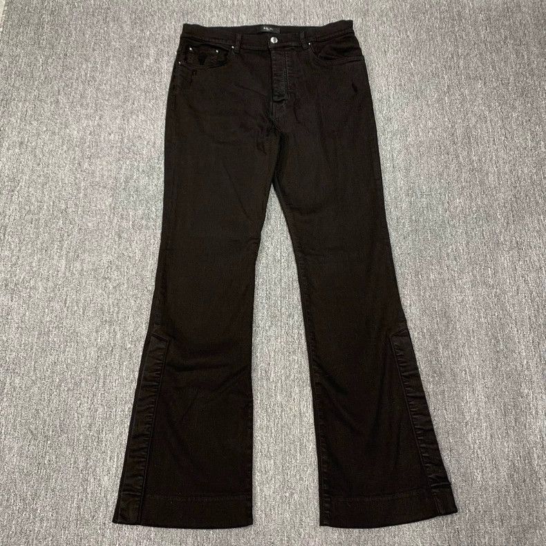 Amiri Amiri Black micro trousers, button-up trousers and jeans 25 Size US 36 / EU 52 - 1 Thumbnail
