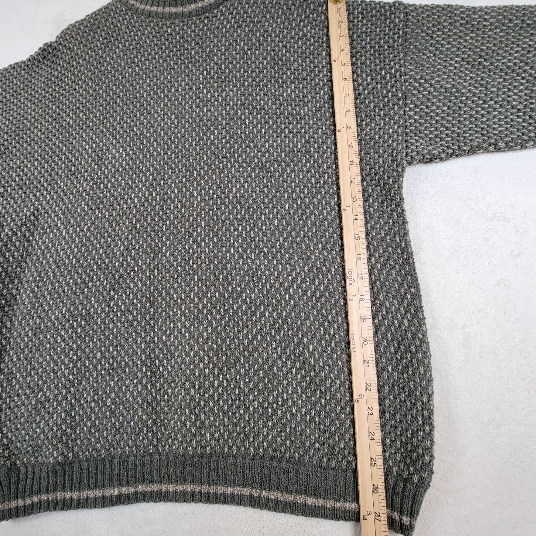 Vintage VINTAGE Woolrich Men's Large Tall Crew Neck Sweater - Gray USA Made Pullover Knit Shirt Size US L / EU 52-54 / 3 - 6 Thumbnail