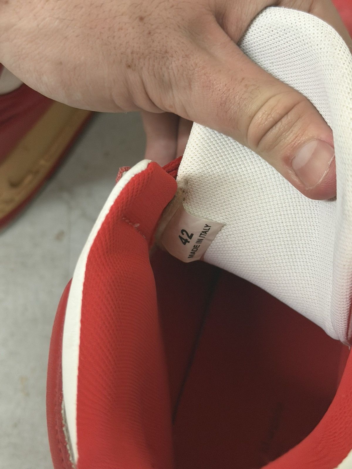 Maison Margiela Maison Margirla DDSTCK Hightop Red Size US 9 / EU 42 - 15 Thumbnail