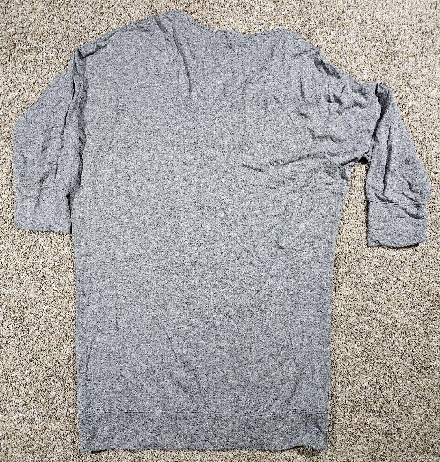 Express Express womens 3/4 sleeve gray pullover half zip sweater M Size M / US 6-8 / IT 42-44 - 8 Thumbnail