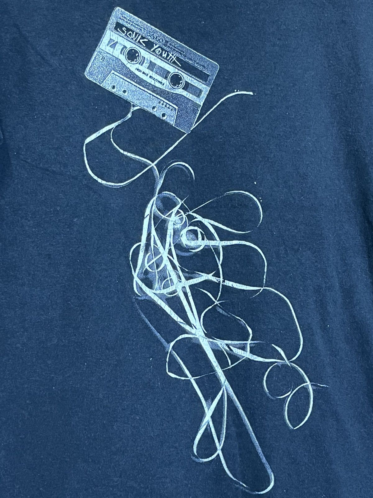Band Tees VINTAGE Y2K SONIC YOUTH CASSETTE KID/WOMEN TEE SHIRT Size XXS / US 00 / IT 34 - 4 Thumbnail