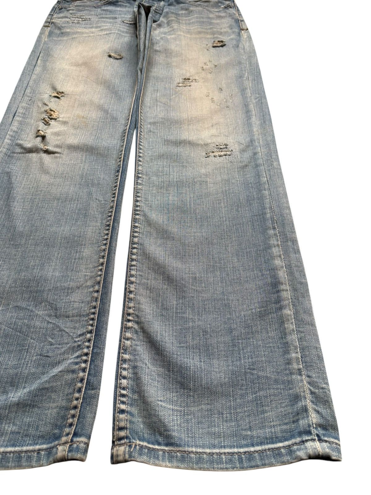 Japanese Brand Vintage Japanese Brand Rusty Mud Wash Distress Baggy Jeans Size US 34 / EU 50 - 7 Thumbnail