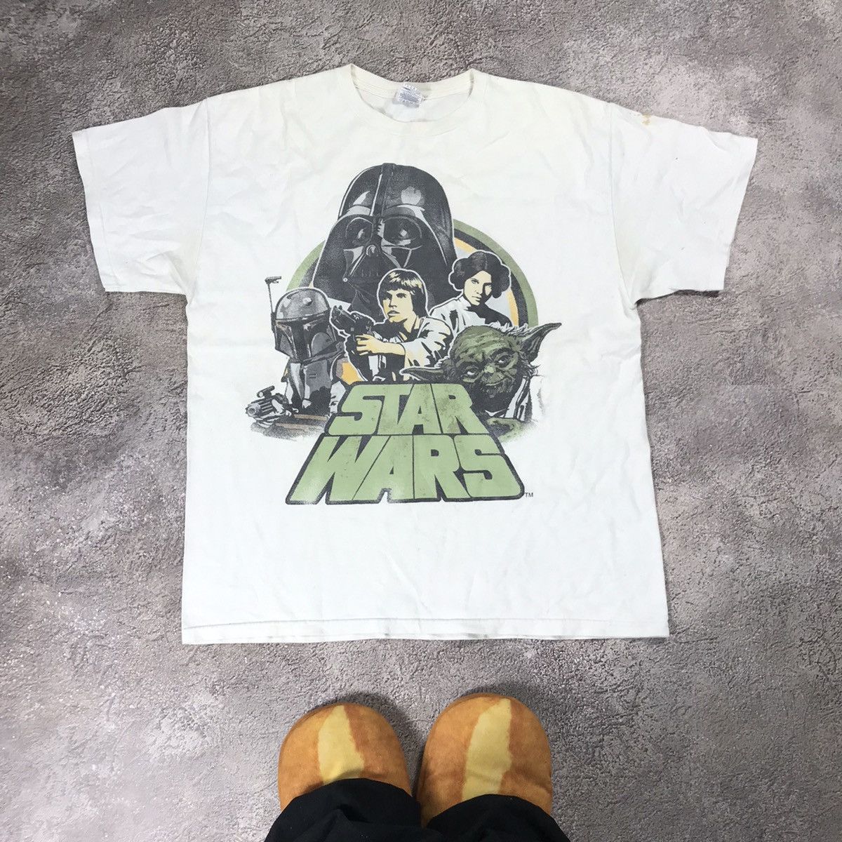 Vintage Vintage 90s Sun Faded Star Wars Graphic Tee Streetwear L Size US L / EU 52-54 / 3 - 1 Thumbnail