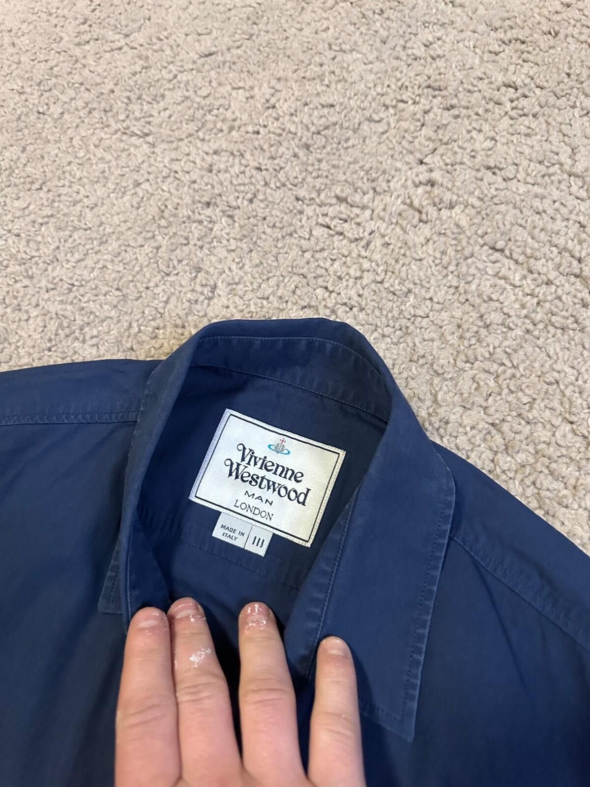 Vivienne Westwood Rare Vivienne Westwood Shirt Blue Colour Block Vintage Shirt Size US M / EU 48-50 / 2 - 4 Thumbnail
