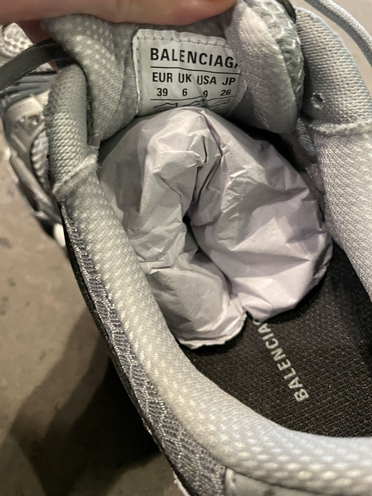 Balenciaga Stapler sneakers in gray and silver Size US 9 / IT 39 - 6 Thumbnail