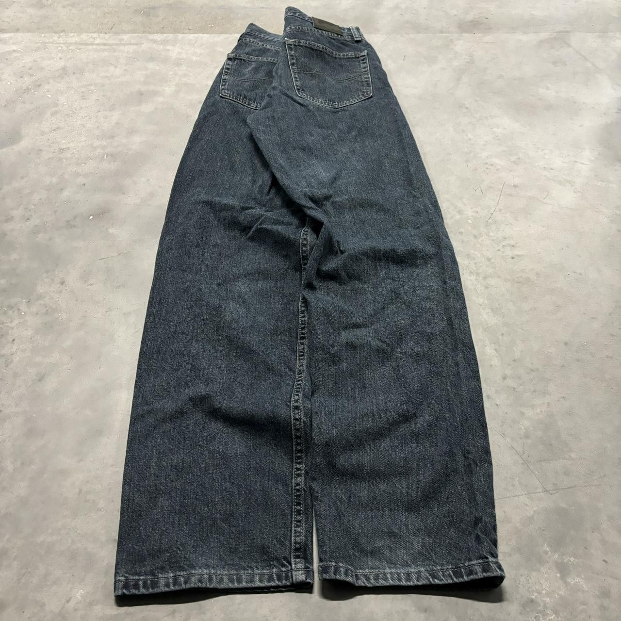 Japanese Brand Crazy Vintage Y2K/2000s Grunge Dark Wash Denim Jeans! Size US 31 - 2 Thumbnail