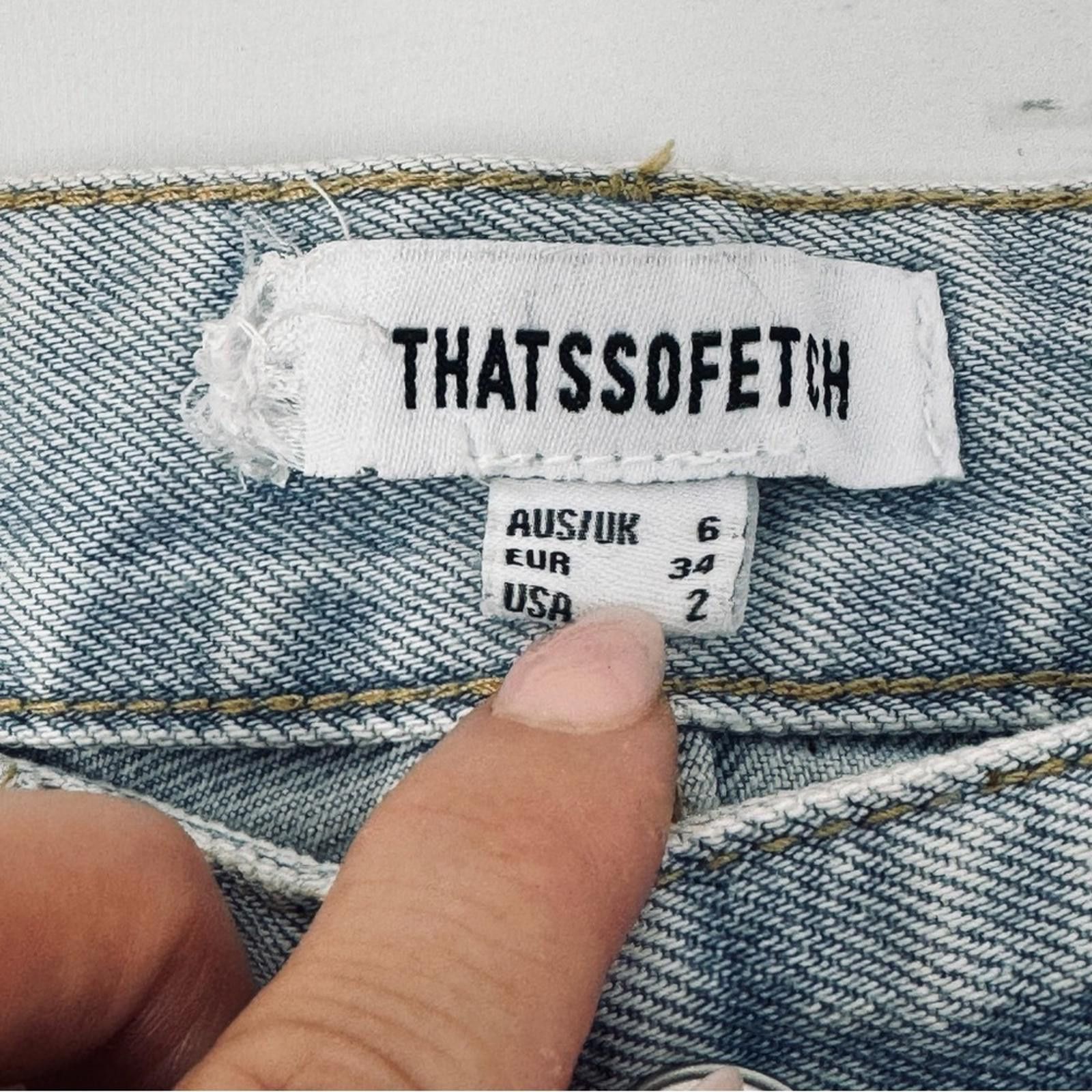 Designer THATSSOFETCH. Varski Jeans Blue Denim Tall. Size 2. Size 26" / US 2 / IT 38 - 5 Thumbnail