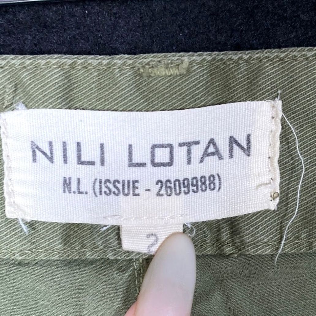 Nili Lotan Nili Lotan Womens Pants Green East Hampton Mid Rise Side Stripe Stretch 2 Size 26" / US 2 / IT 38 - 5 Thumbnail